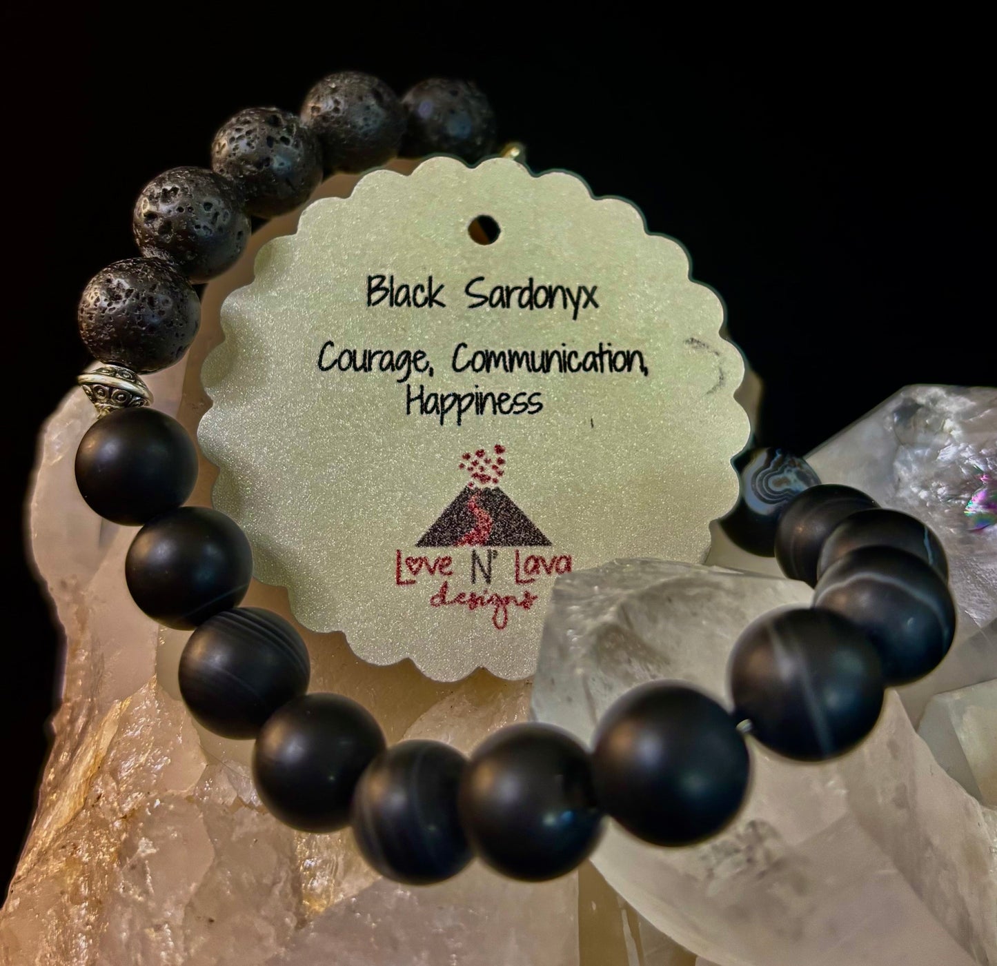 Grounded Energy Sardonyx Diffuser Bracelet