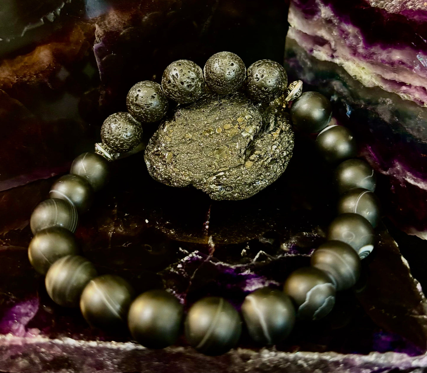 Grounded Energy Sardonyx Diffuser Bracelet