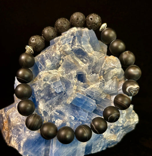 Grounded Energy Sardonyx Diffuser Bracelet