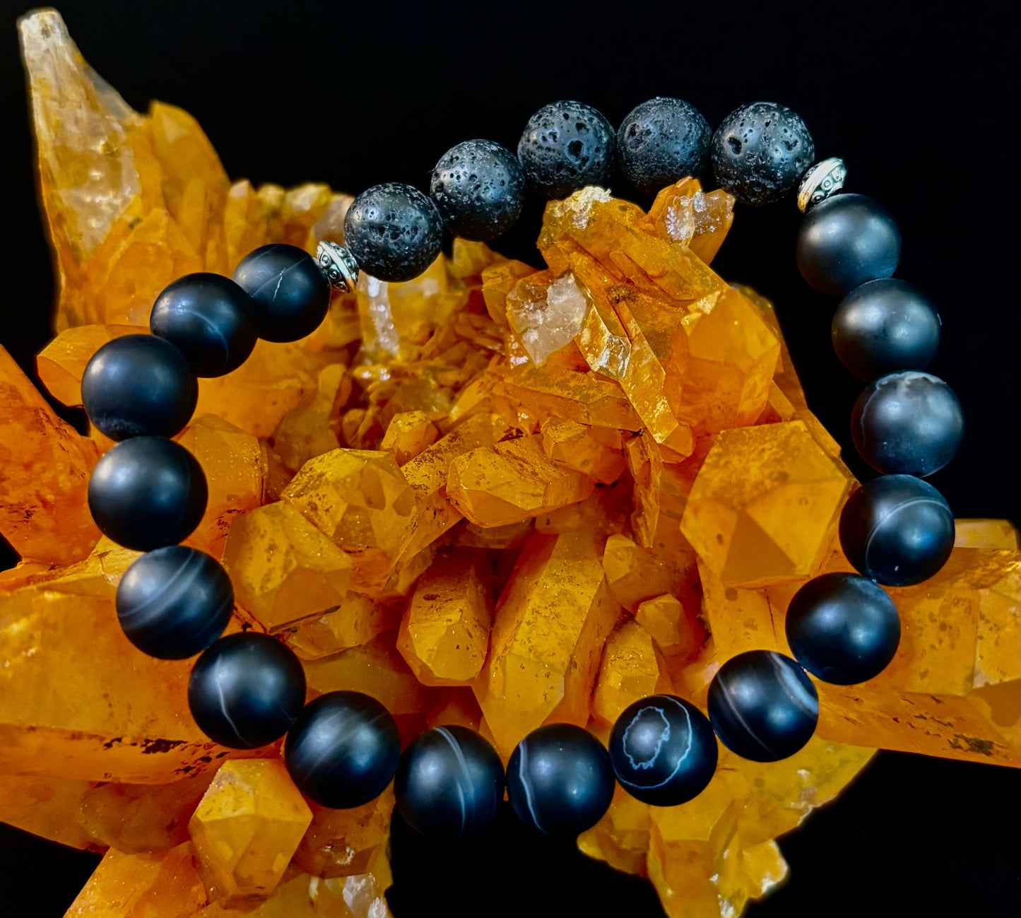 Grounded Energy Sardonyx Diffuser Bracelet