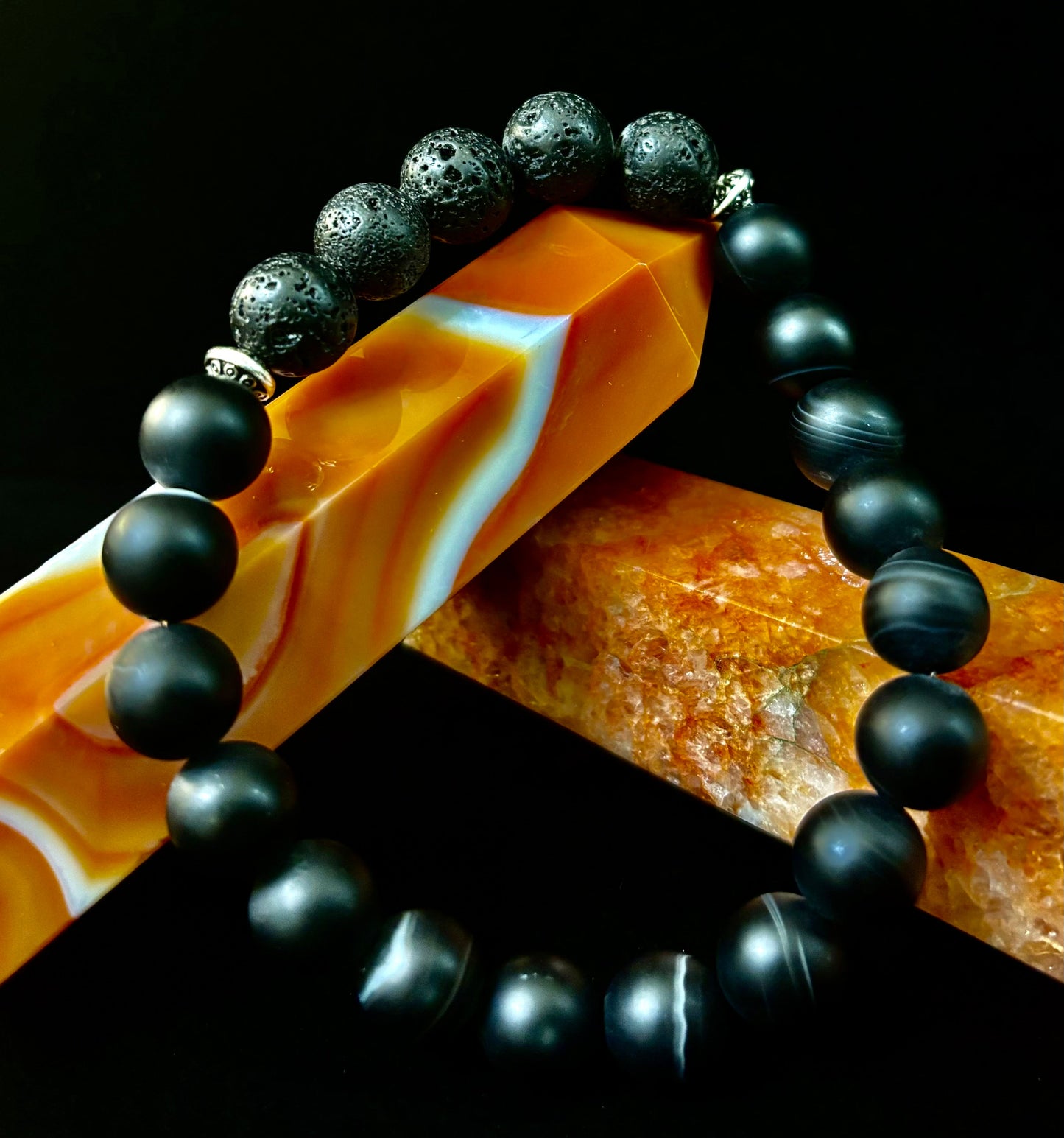 Grounded Energy Sardonyx Diffuser Bracelet