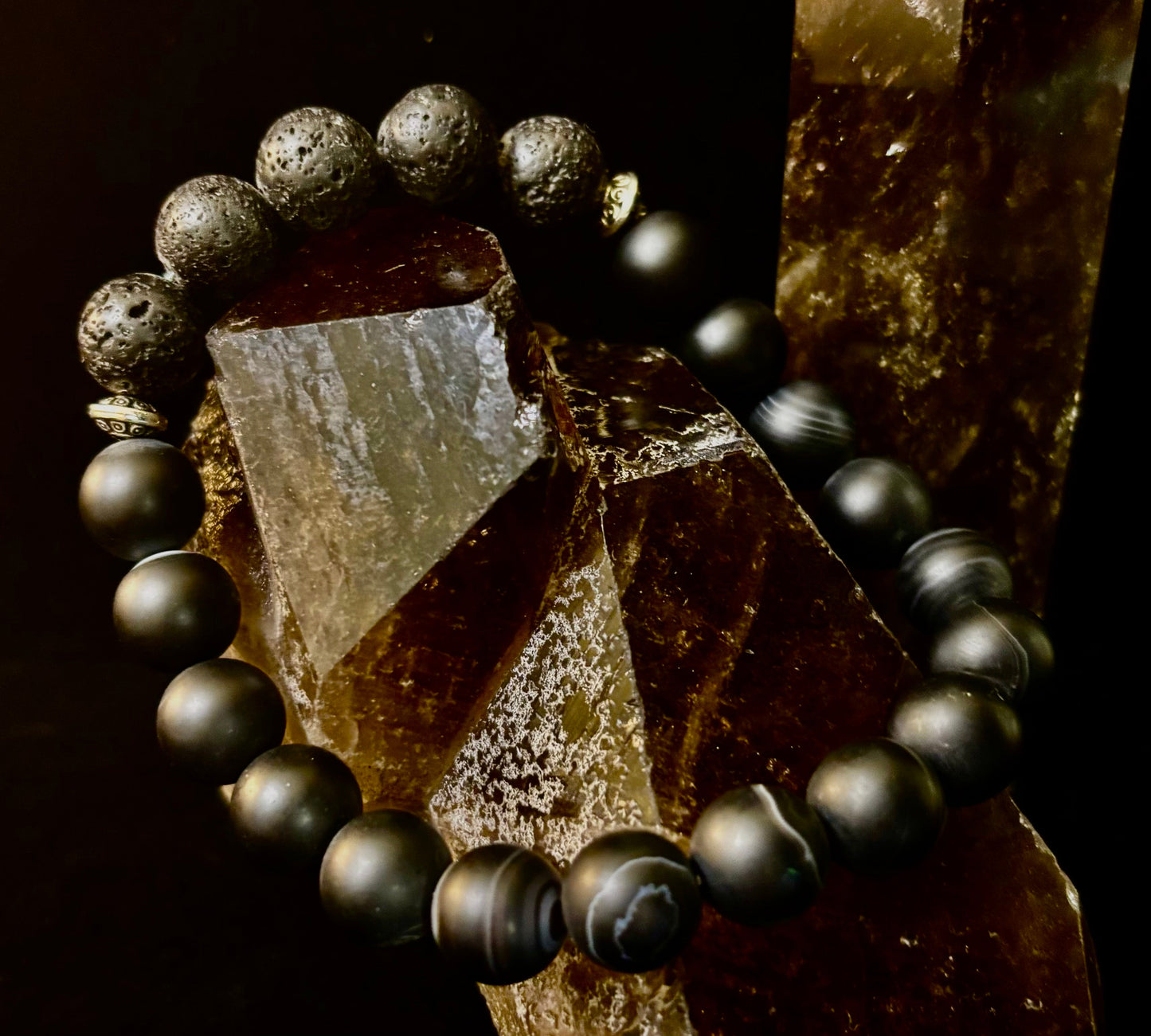 Grounded Energy Sardonyx Diffuser Bracelet