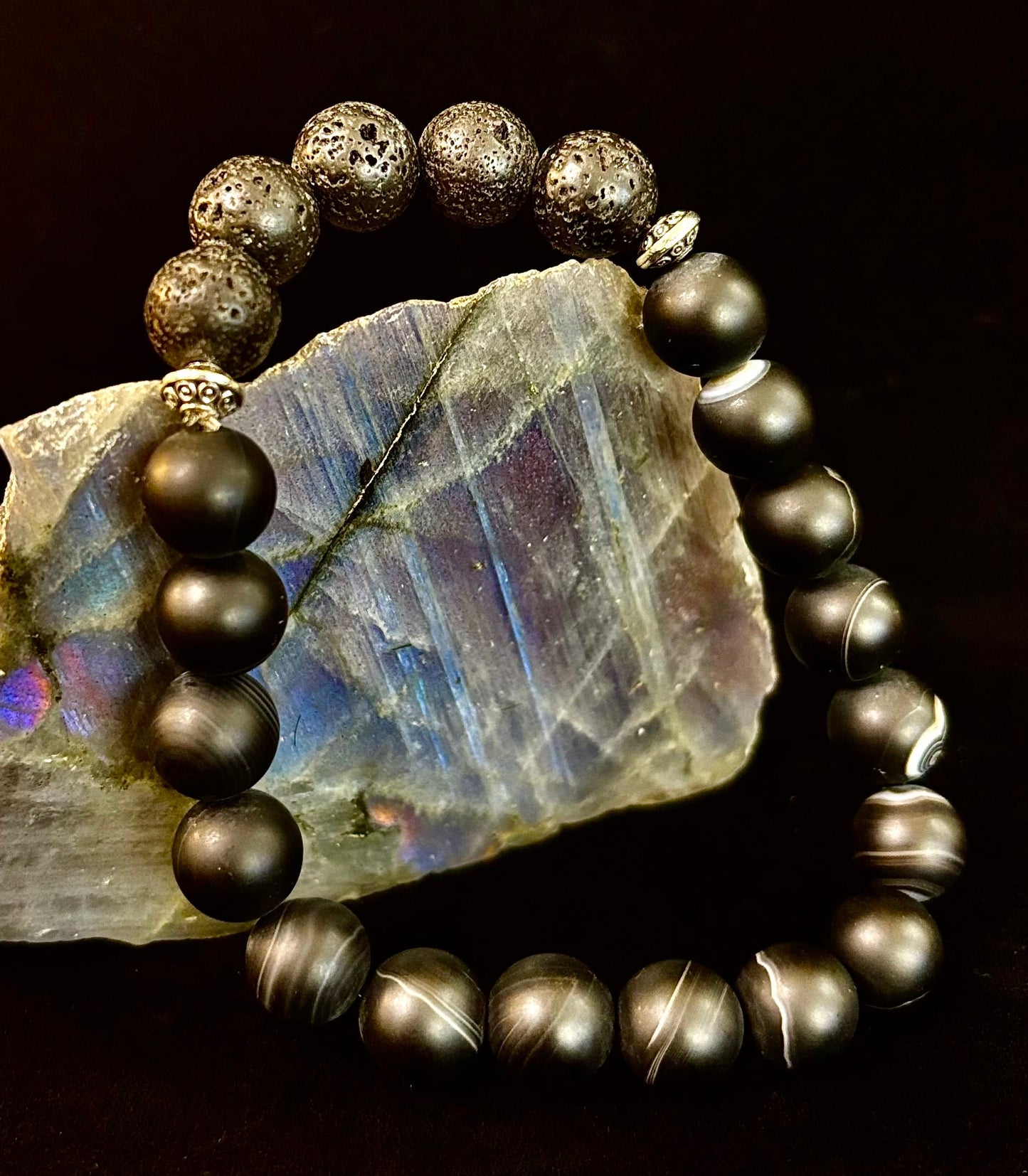 Grounded Energy Sardonyx Diffuser Bracelet