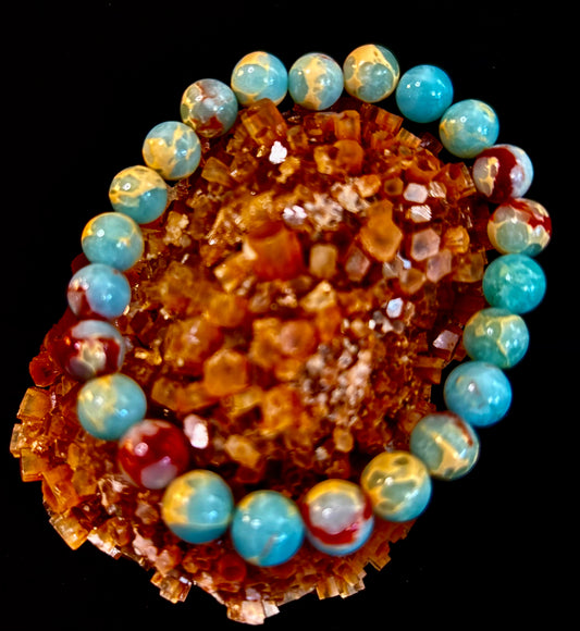 Transformation Energy Snake Skin Jasper Bracelet