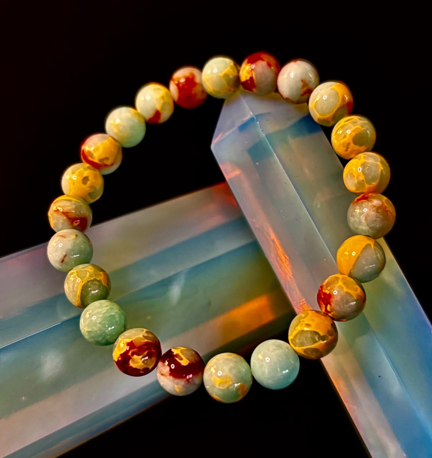 Transformation Energy Snake Skin Jasper Bracelet