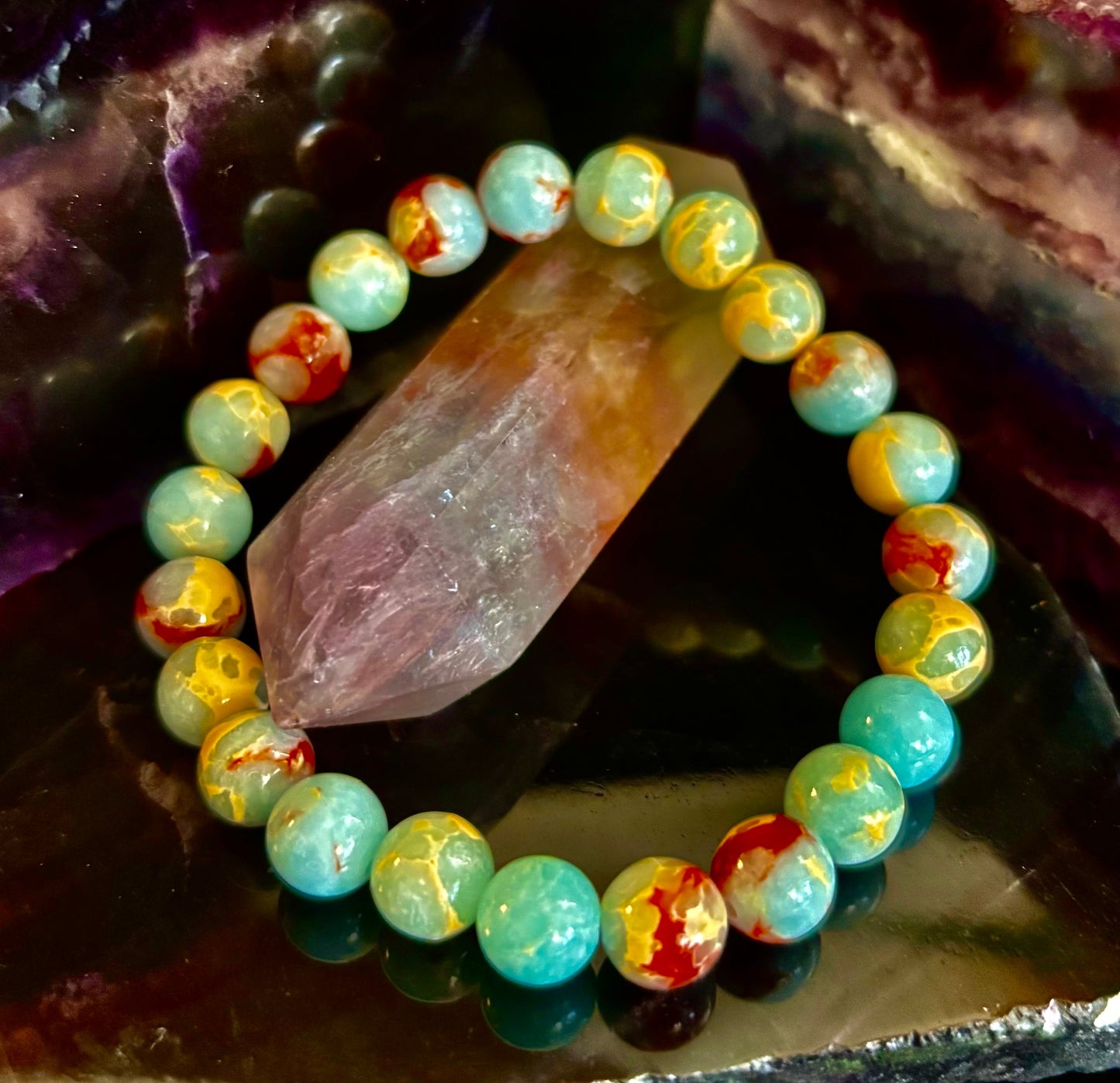 Transformation Energy Snake Skin Jasper Bracelet