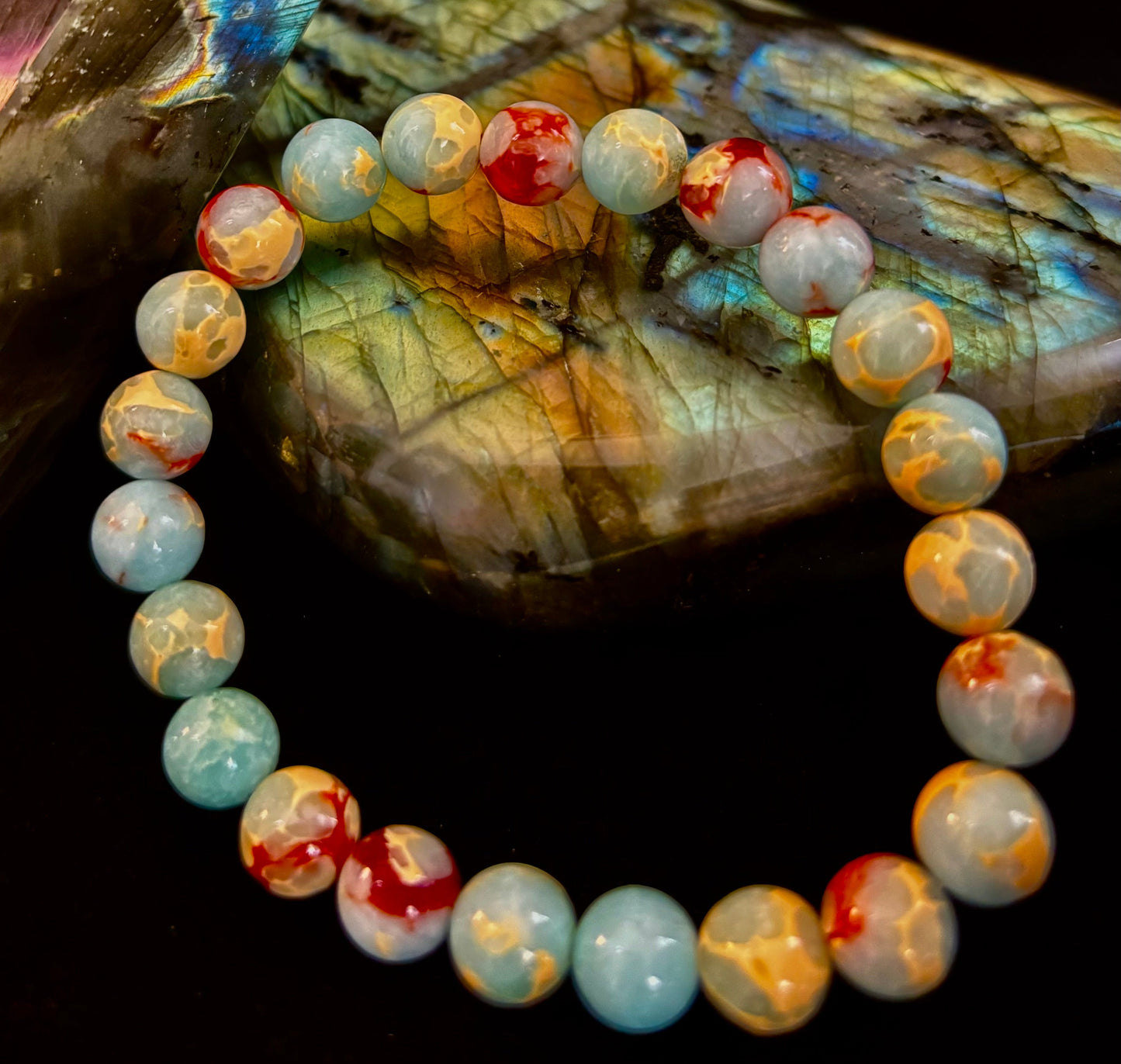 Transformation Energy Snake Skin Jasper Bracelet