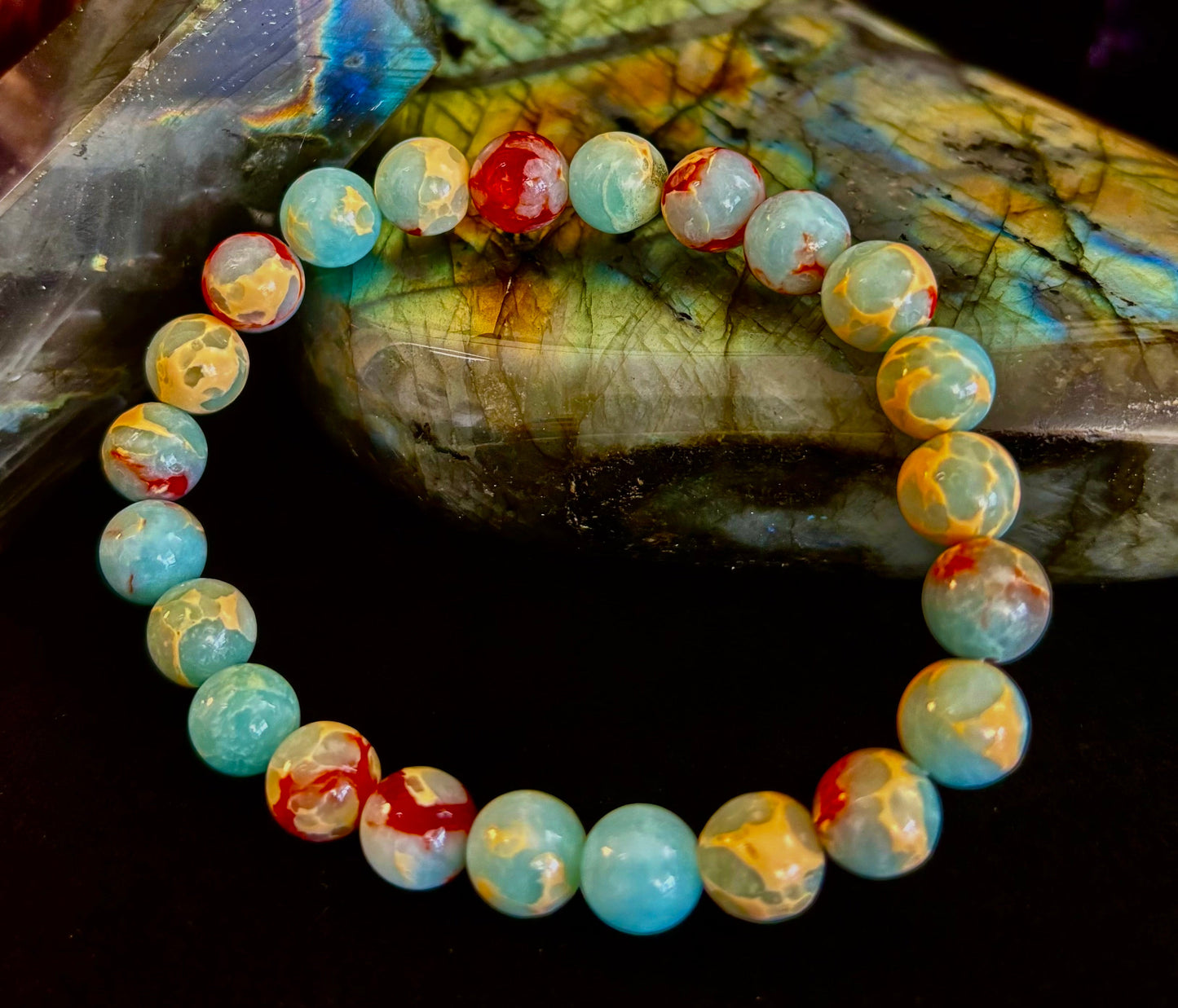 Transformation Energy Snake Skin Jasper Bracelet