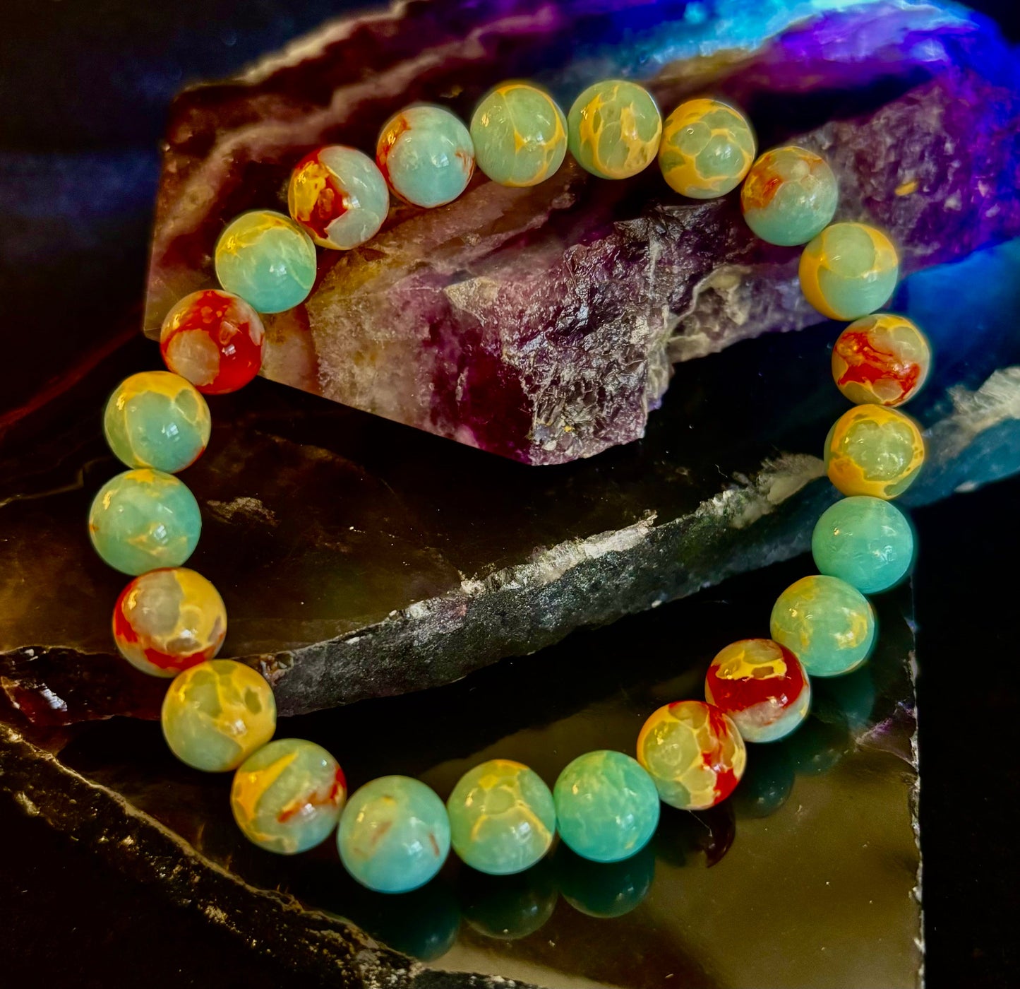 Transformation Energy Snake Skin Jasper Bracelet