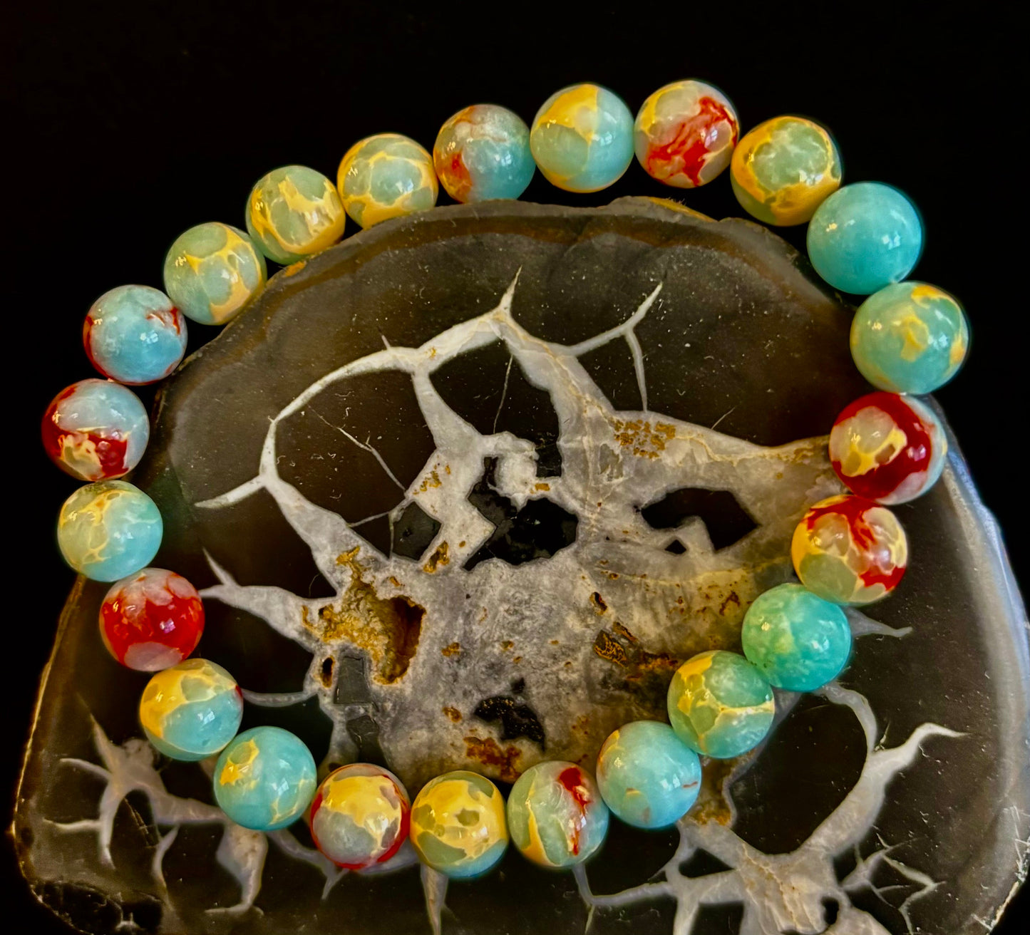 Transformation Energy Snake Skin Jasper Bracelet