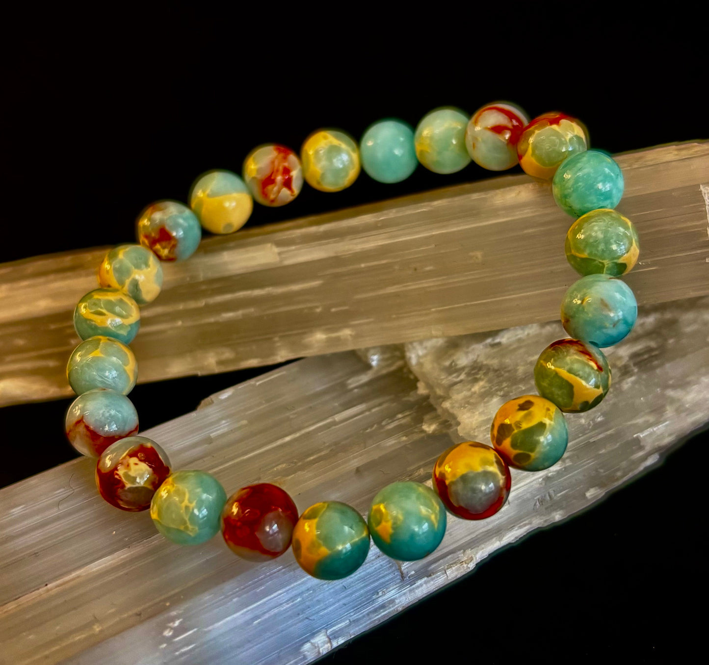 Transformation Energy Snake Skin Jasper Bracelet