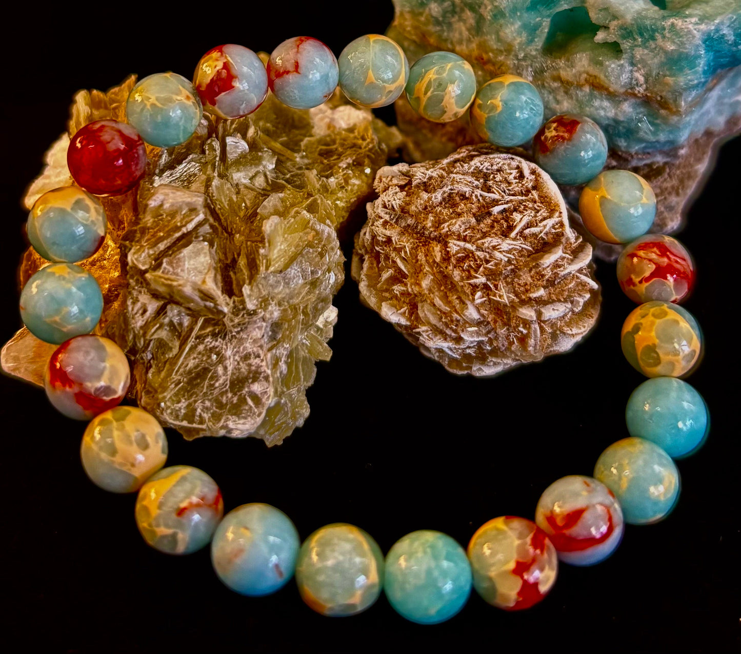 Transformation Energy Snake Skin Jasper Bracelet