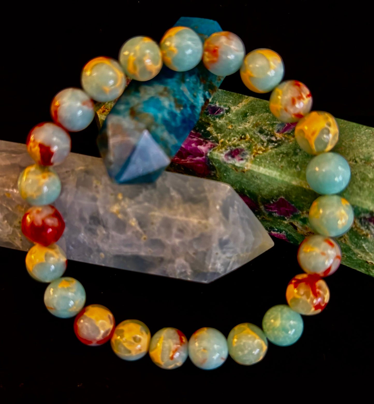 Transformation Energy Snake Skin Jasper Bracelet