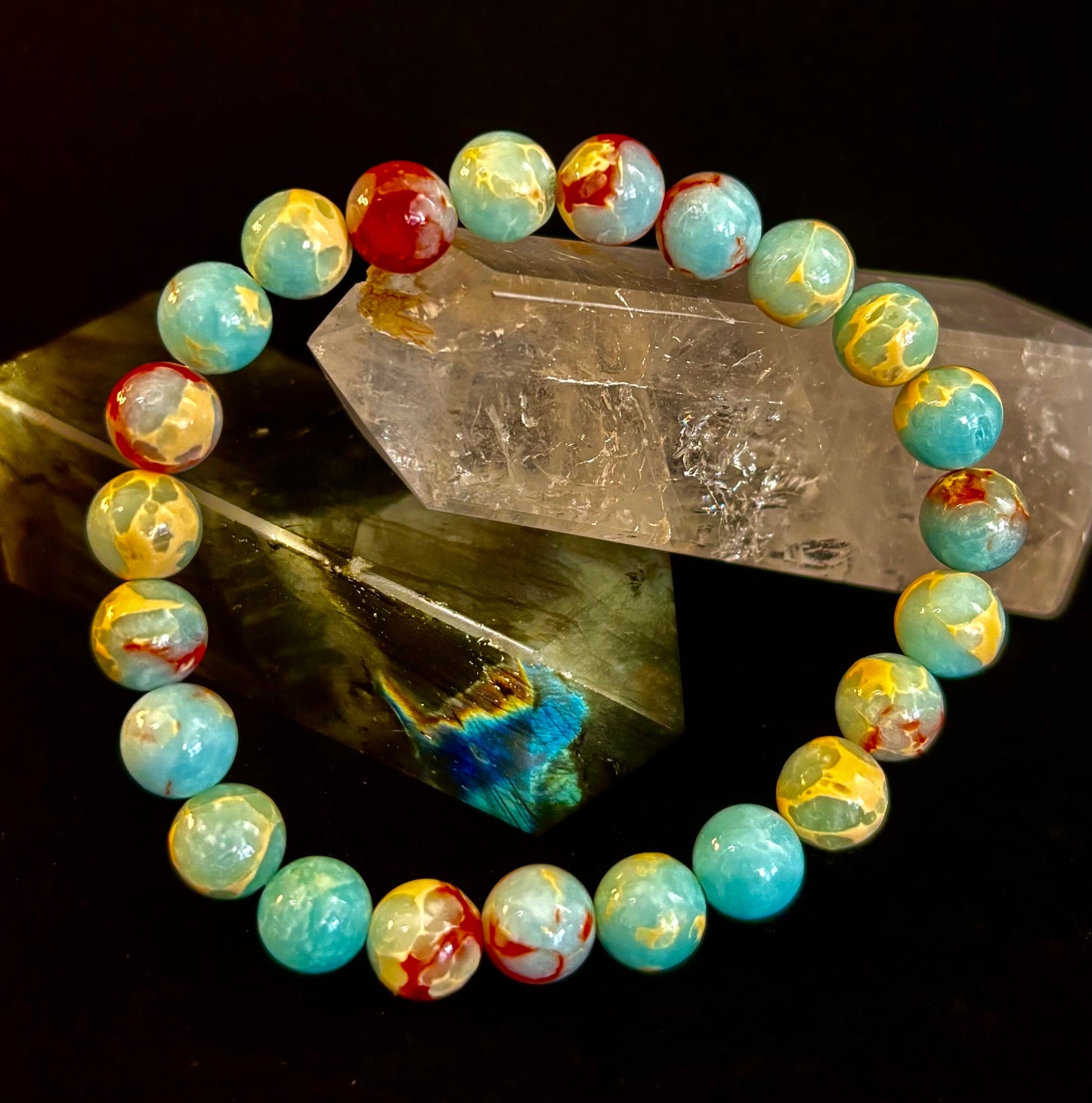 Transformation Energy Snake Skin Jasper Bracelet