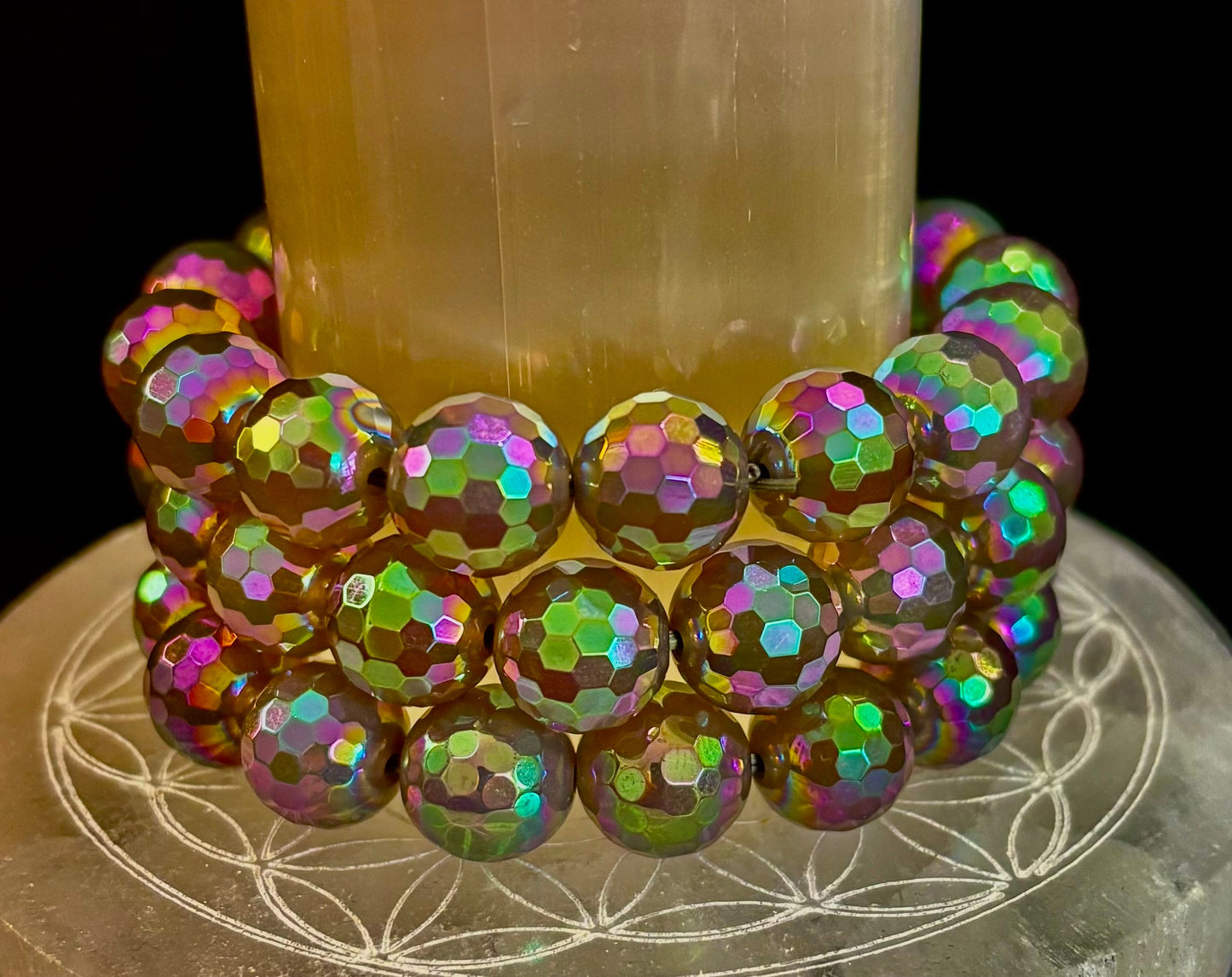 Wicked Glam Mystic Gray Agate Bracelet