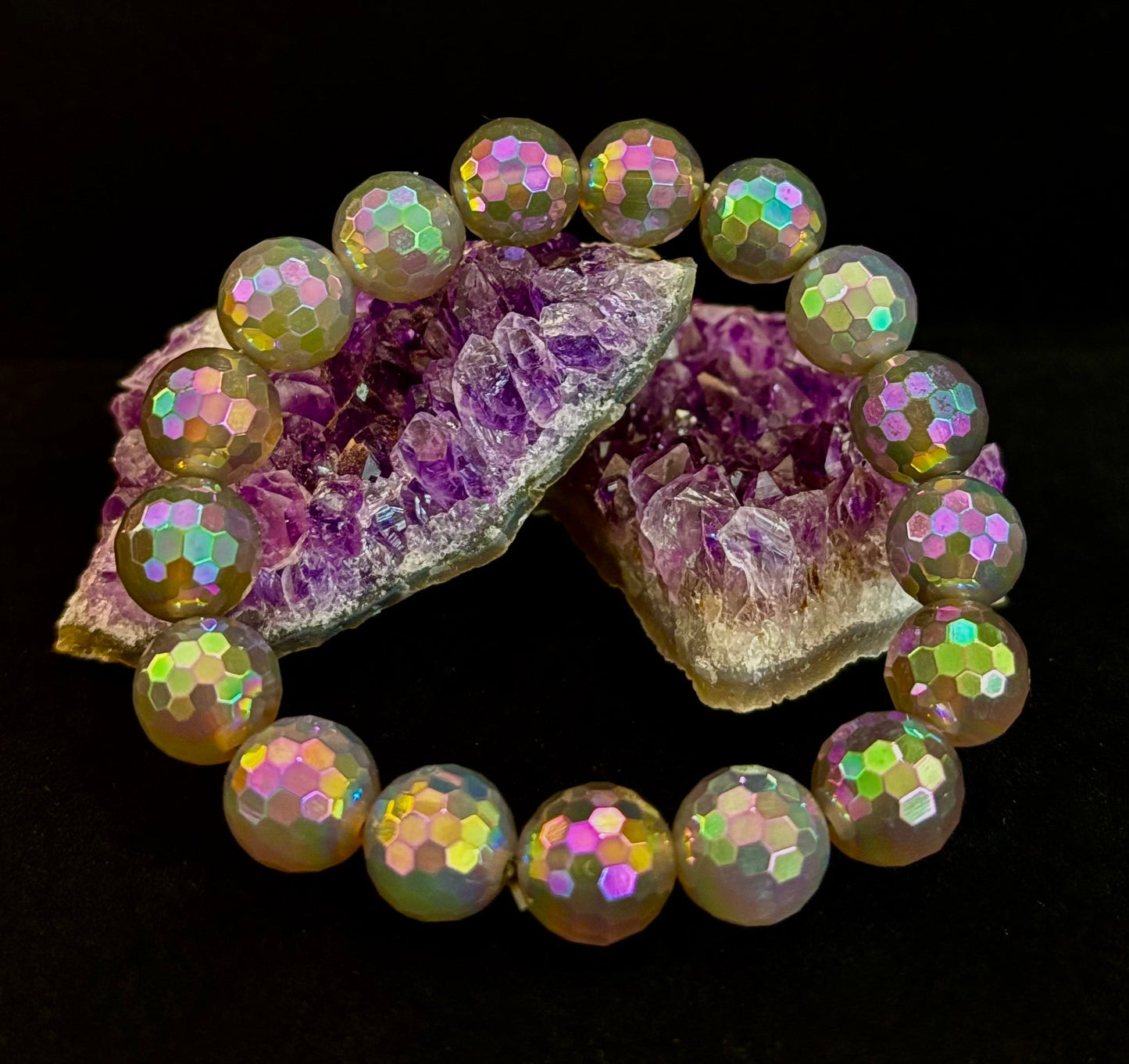 Wicked Glam Mystic Gray Agate Bracelet