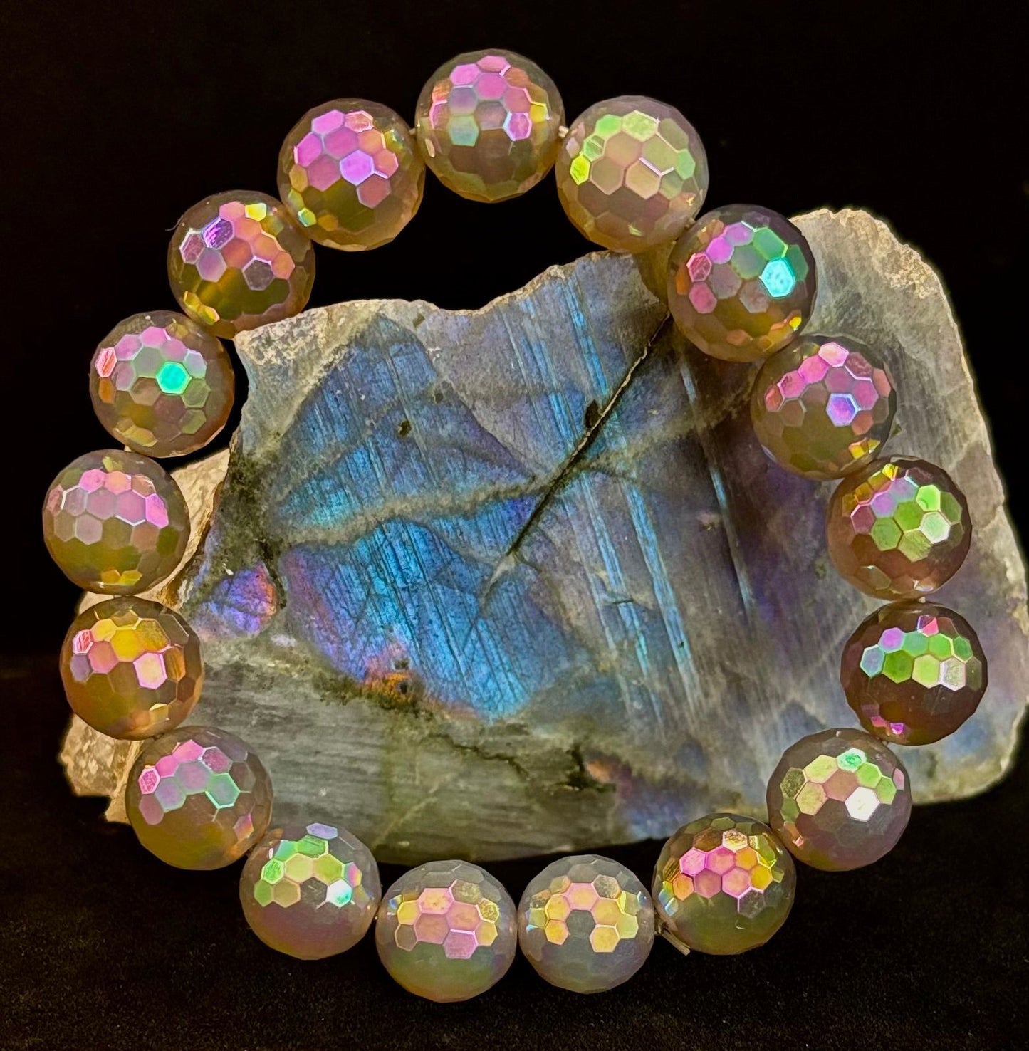 Wicked Glam Mystic Gray Agate Bracelet