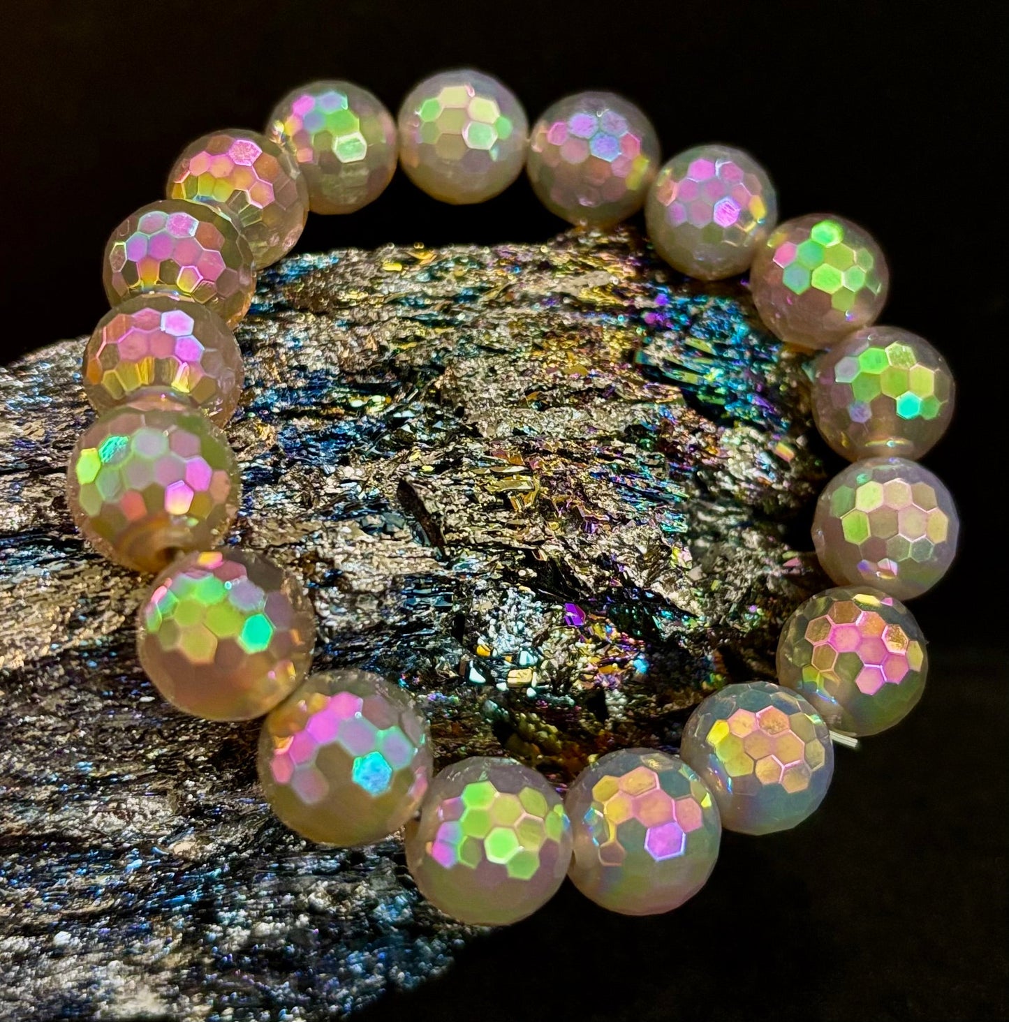 Wicked Glam Mystic Gray Agate Bracelet