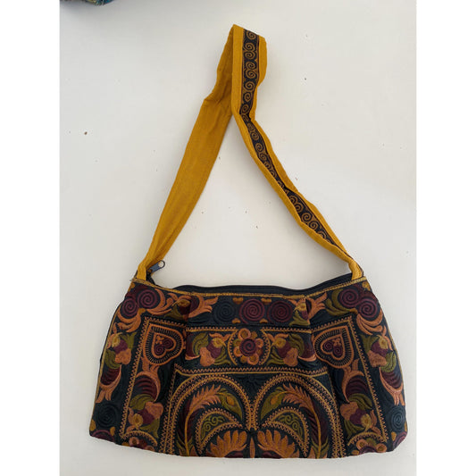 Tahj Crossbody Embroidered Hmong Bag - Thailand