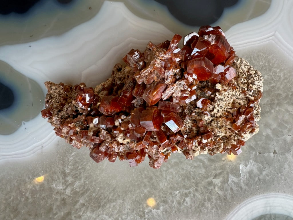 Vanadinite Cluster from Mibladen, Morocco