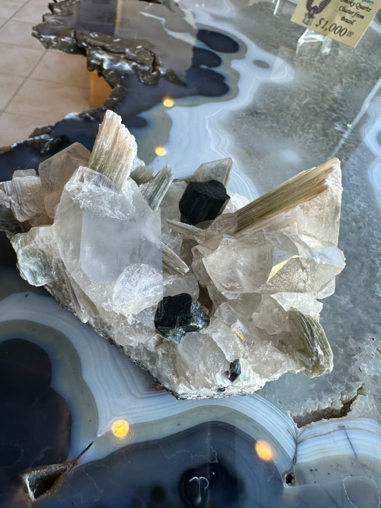 Blue Indicolite Tourmaline on Matrix from Nuristan, Afghanistan