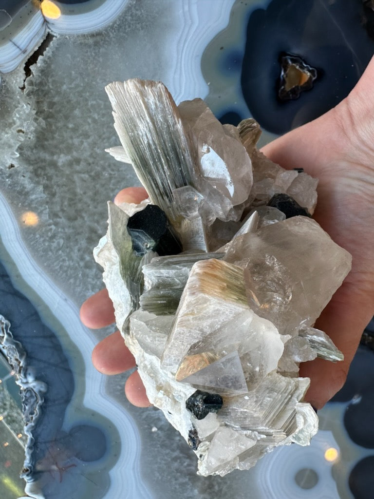 Blue Indicolite Tourmaline on Matrix from Nuristan, Afghanistan