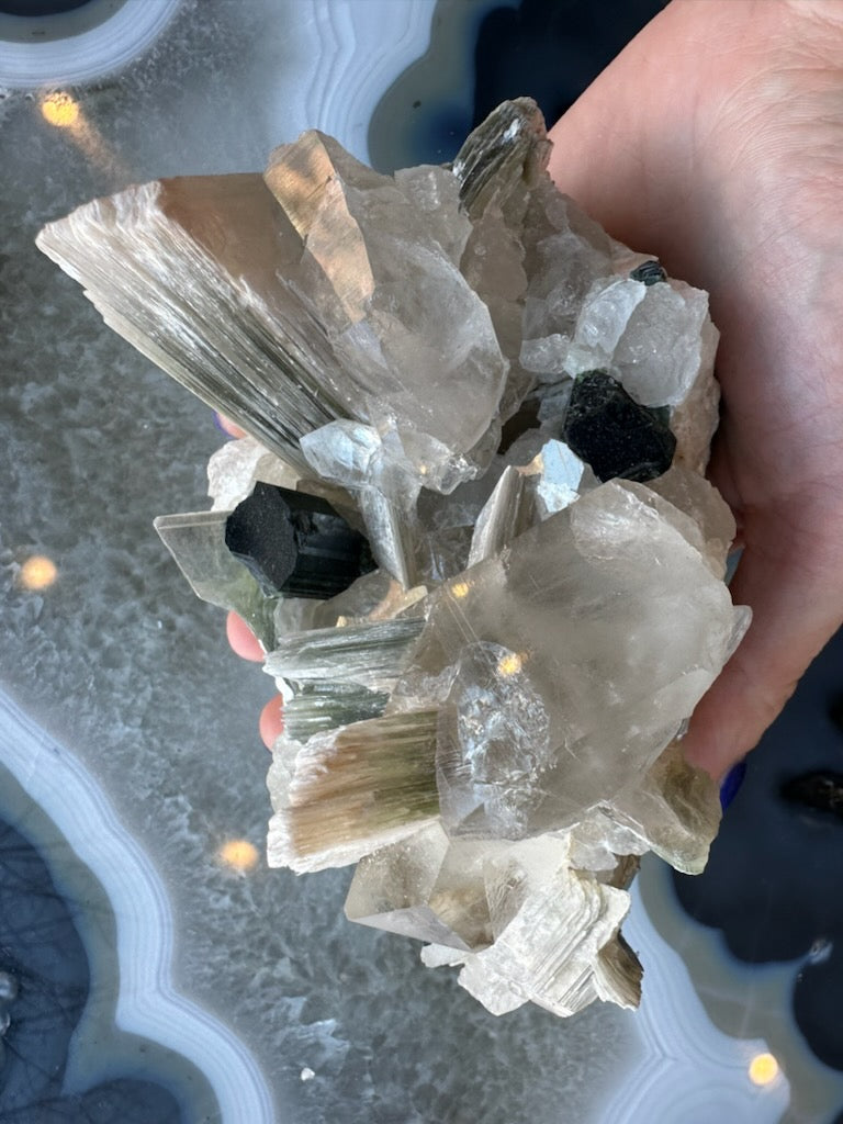 Blue Indicolite Tourmaline on Matrix from Nuristan, Afghanistan