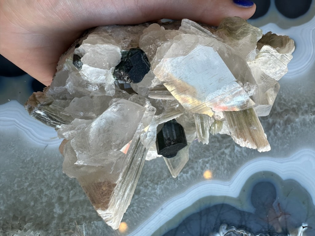 Blue Indicolite Tourmaline on Matrix from Nuristan, Afghanistan