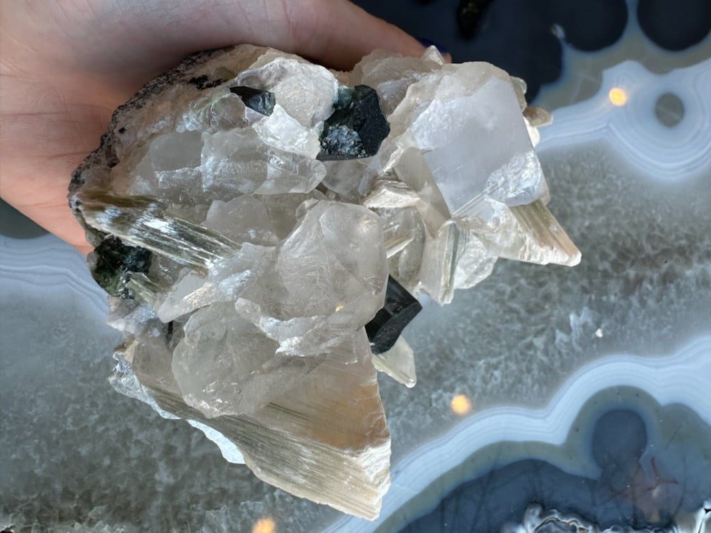 Blue Indicolite Tourmaline on Matrix from Nuristan, Afghanistan