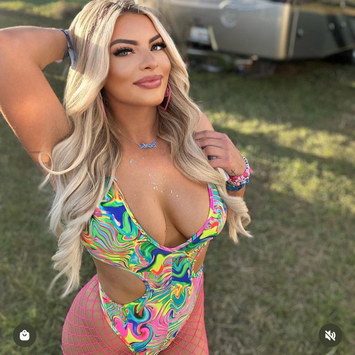 Trippin' Balls Crossed Body Suit