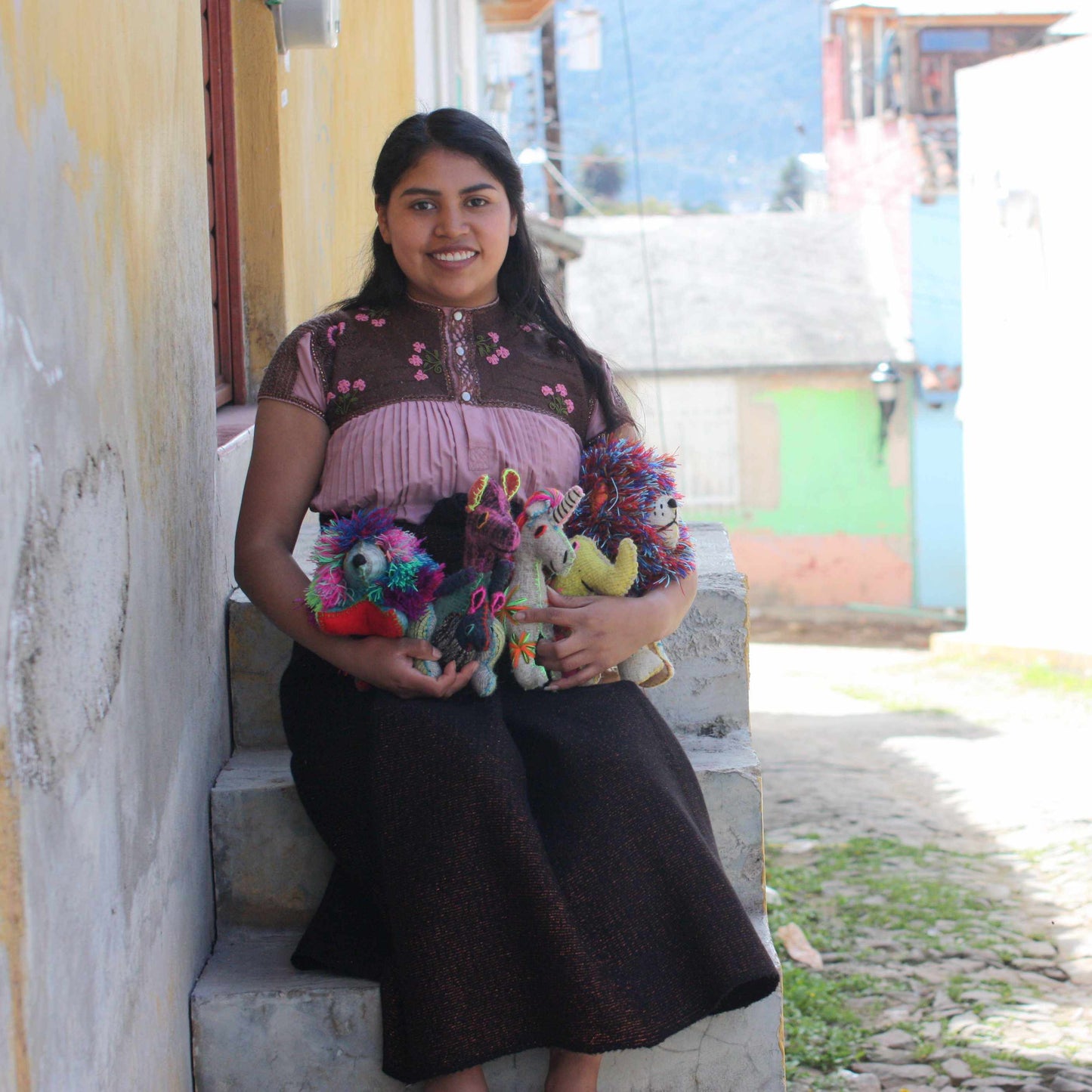 Milo the Lion: Repurposed Wool Boho Decor - Mexico