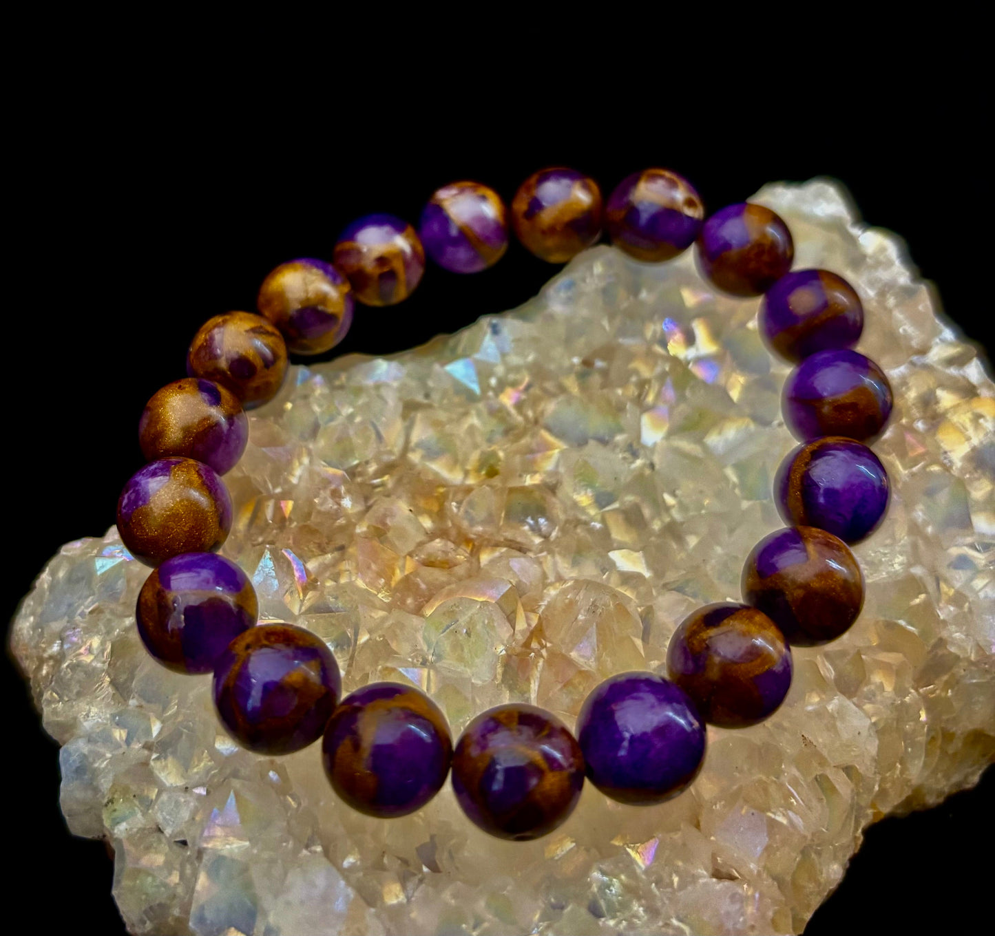 Purple Variscite Impression Bracelet