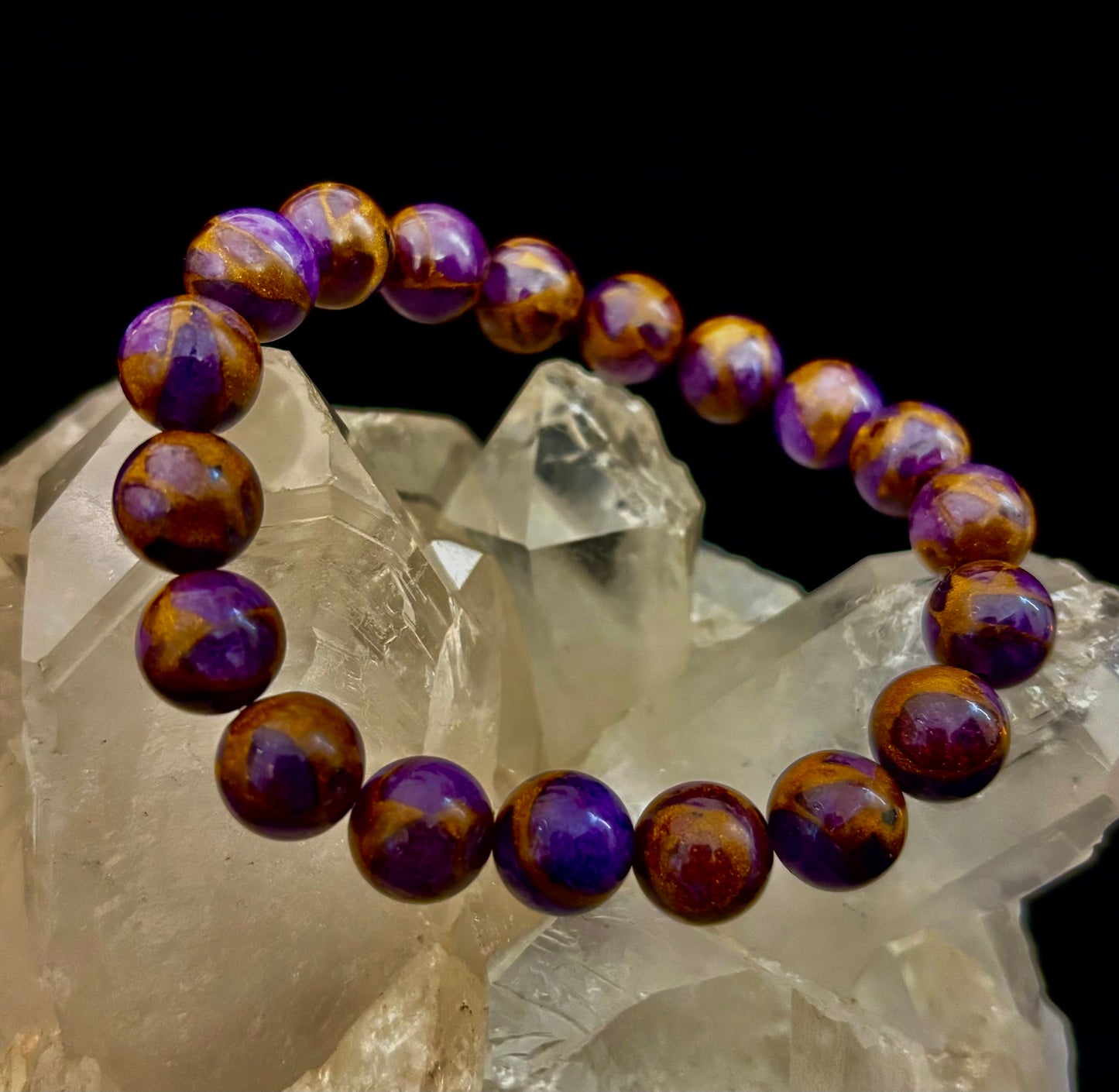 Purple Variscite Impression Bracelet