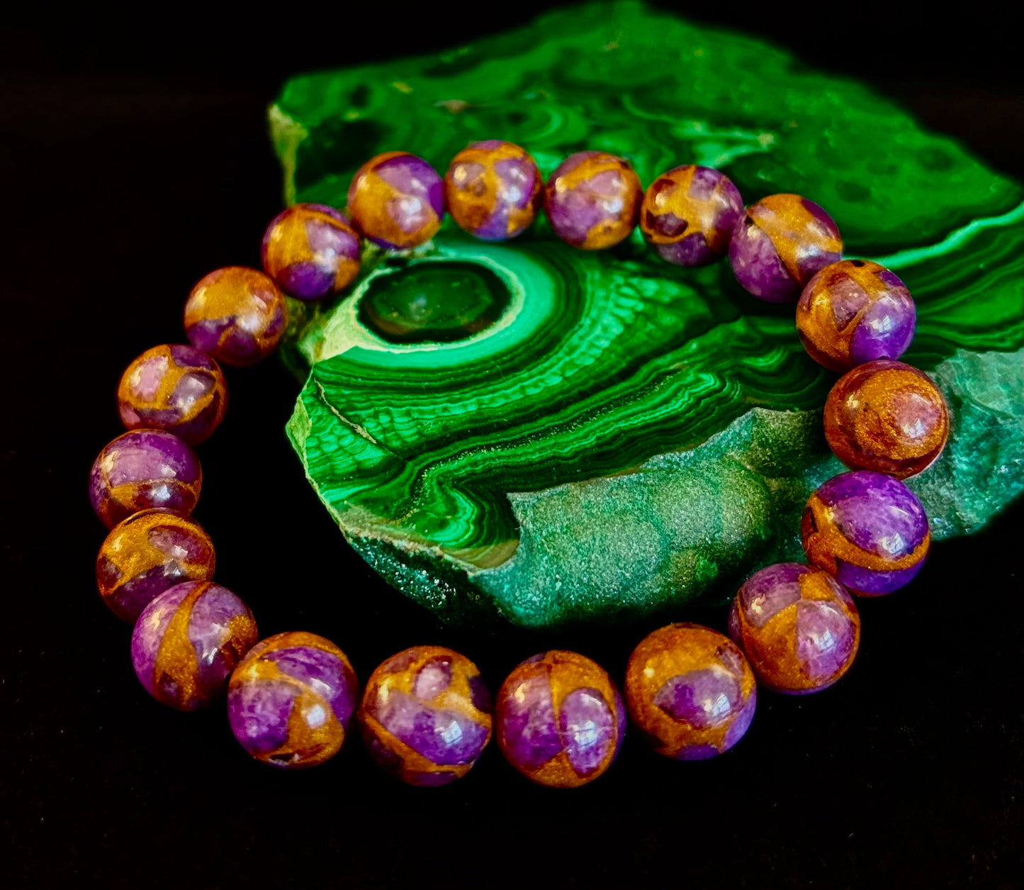 Purple Variscite Impression Bracelet