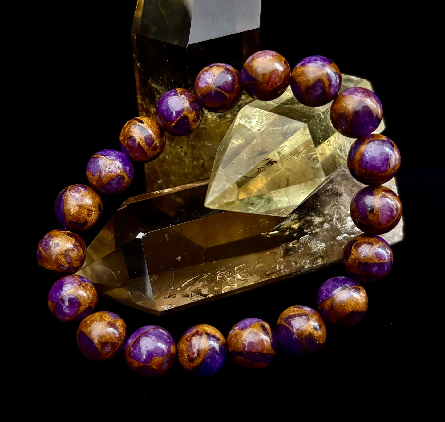 Purple Variscite Impression Bracelet