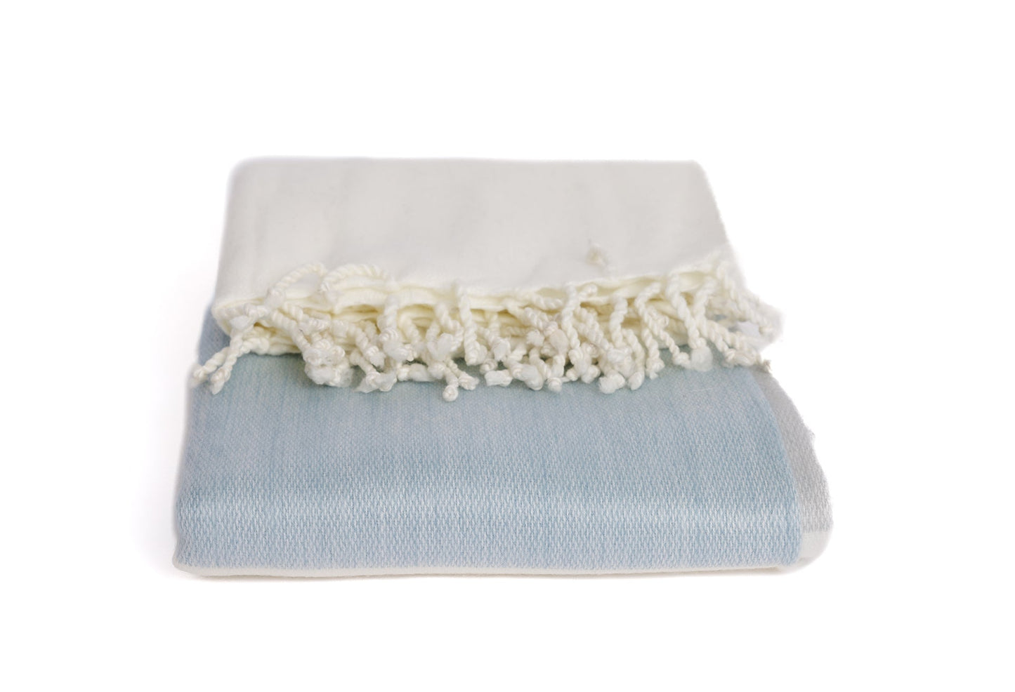 Handwoven Alpaca Throw Blanket From Ecuador - Glacier Grays & White - Kallpa Collection