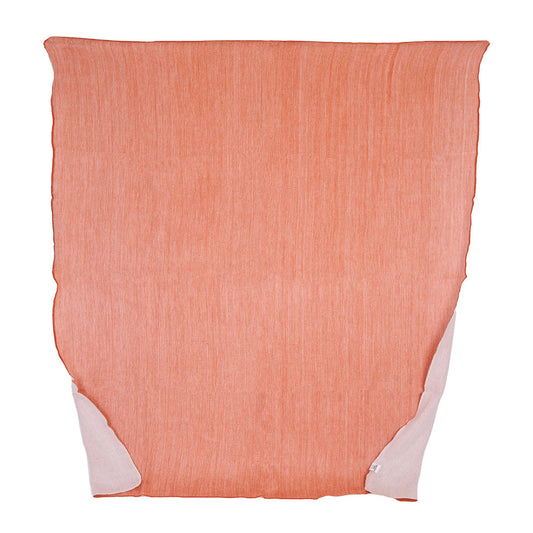 Reversible Alpaca Throw Blanket Handwoven From Ecuador - Melon & White - Kani Collection