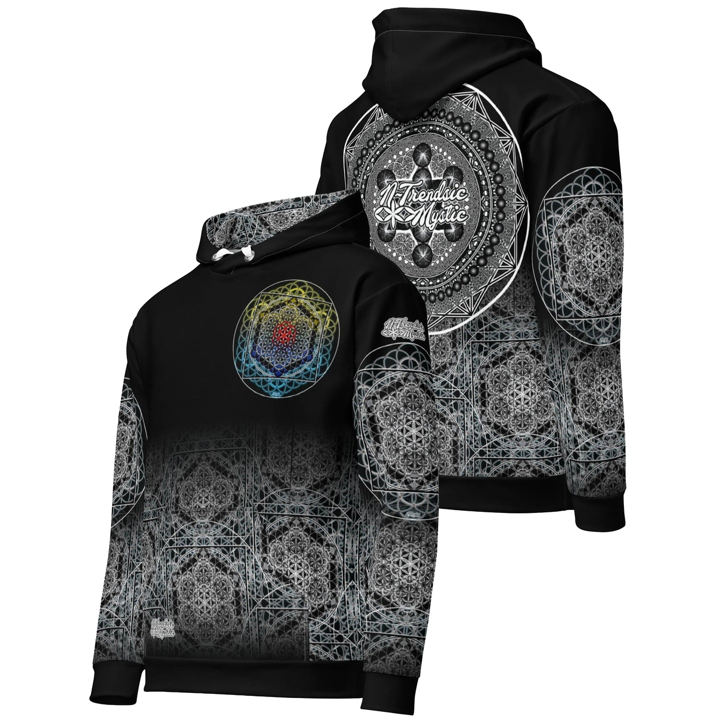 Keystone Matrix | Unisex Cotton AOP Hoodie | NTrendSic Mystic