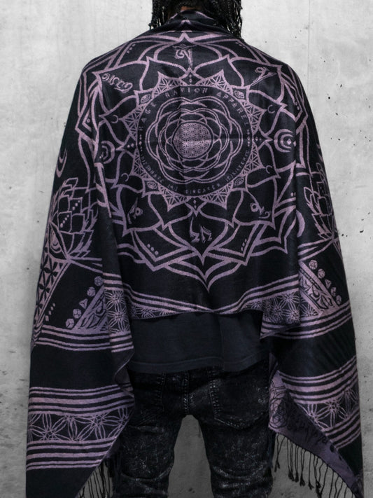 MANTRA • ICE PINK • Reversible Festival Shawl/Scarf