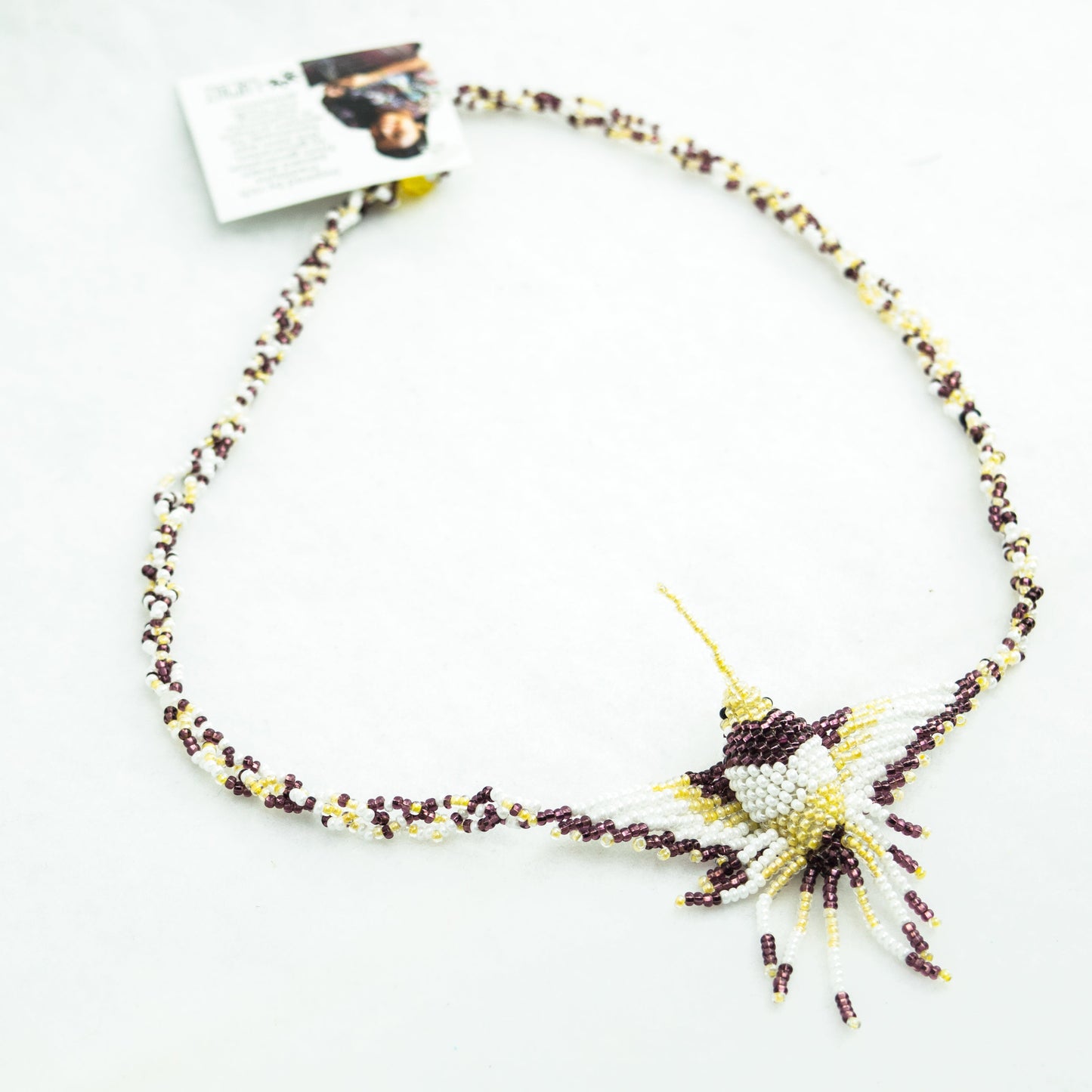 Hummingbird Seed Bead Necklace Assorted - Guatemala