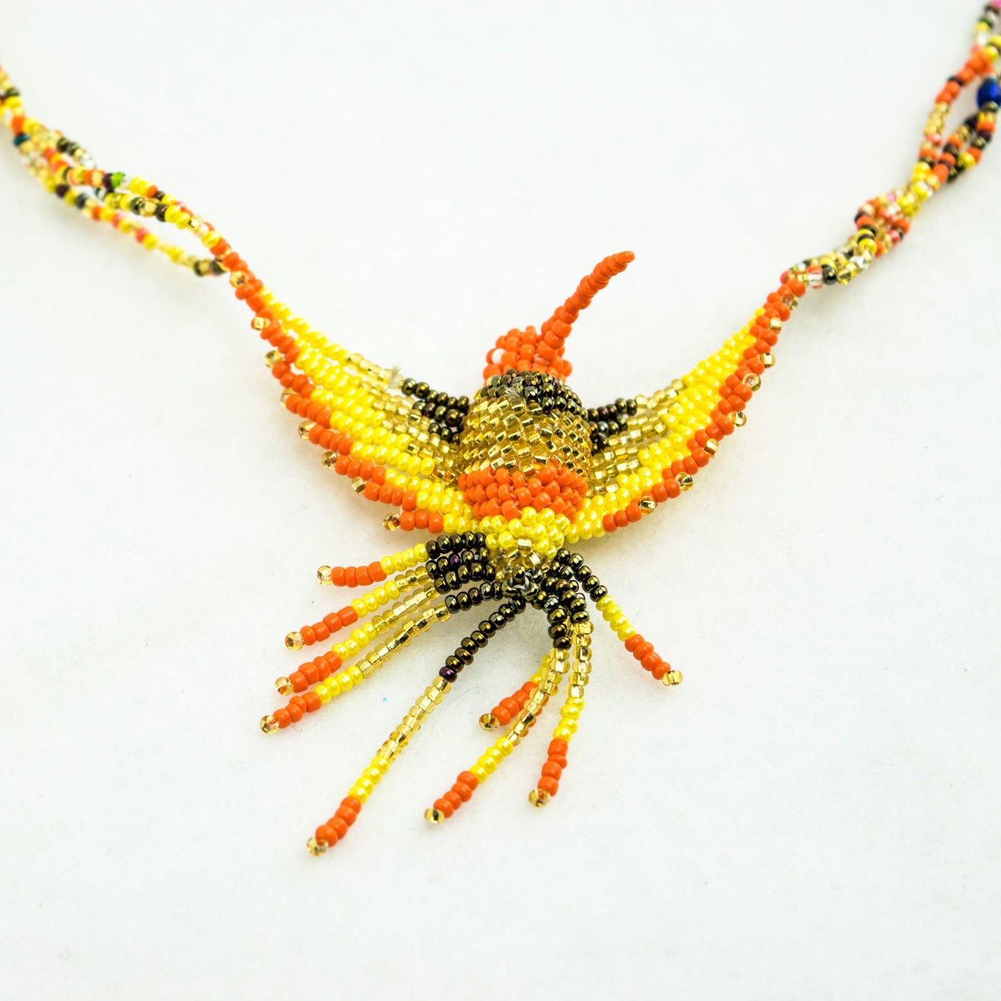 Hummingbird Seed Bead Necklace Assorted - Guatemala