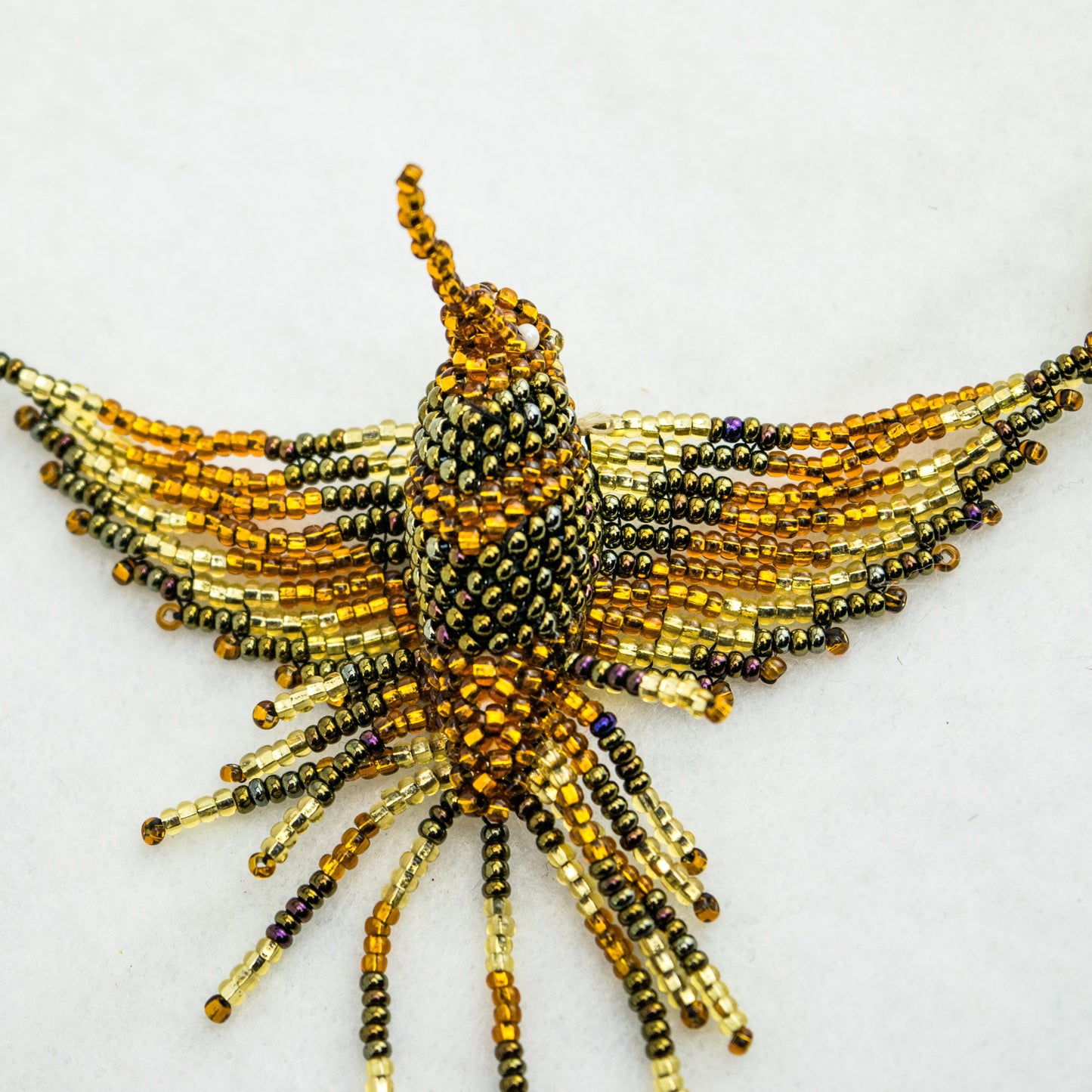 Hummingbird Seed Bead Necklace Assorted - Guatemala