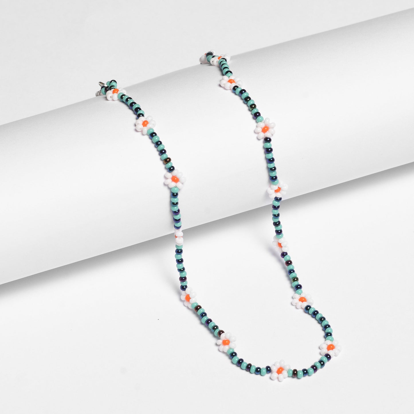 Daisy Seed Bead Floral Boho Choker - Guatemala