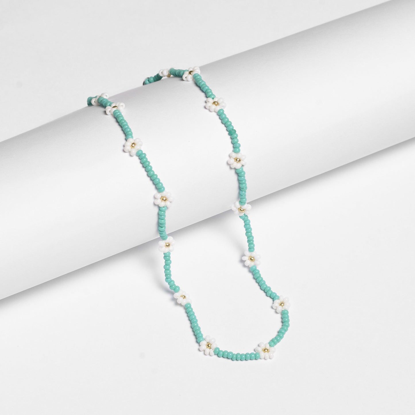 Daisy Seed Bead Floral Boho Choker - Guatemala