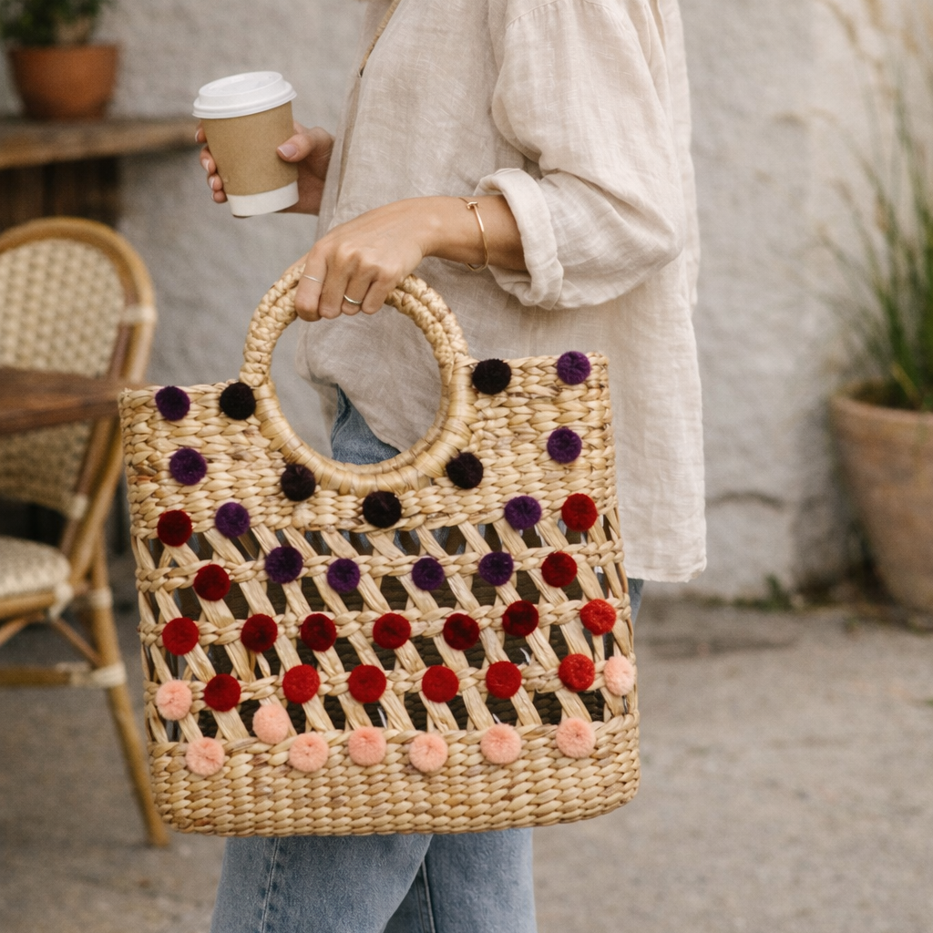 Water Hyacinth Boho Bag Collection (Medium) - Thailand