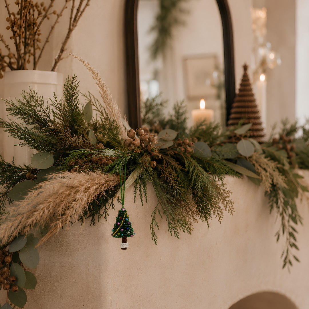 Tree Seed Bead Ornament - Guatemala