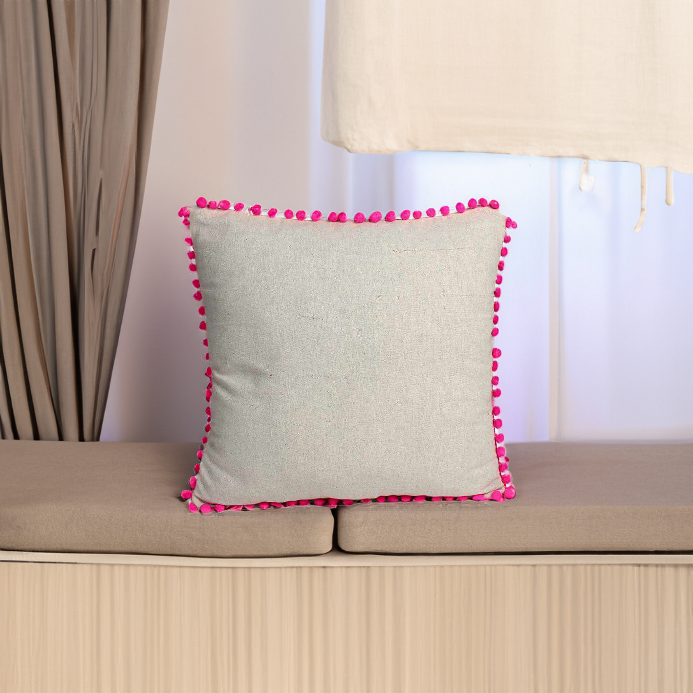 Sienna Pom Pom Pillow Cover - Thailand