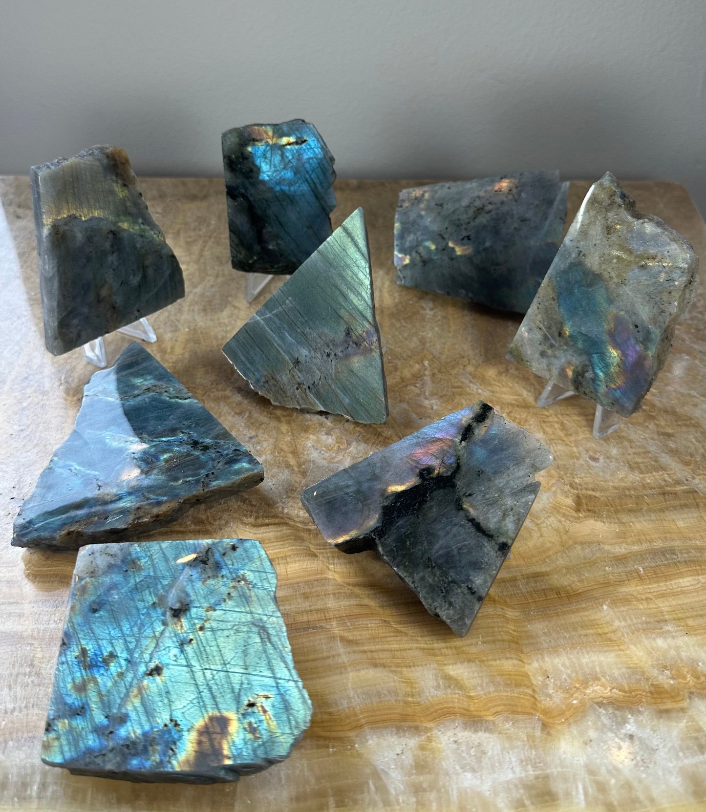 Labradorite Slab Polished on One Side
