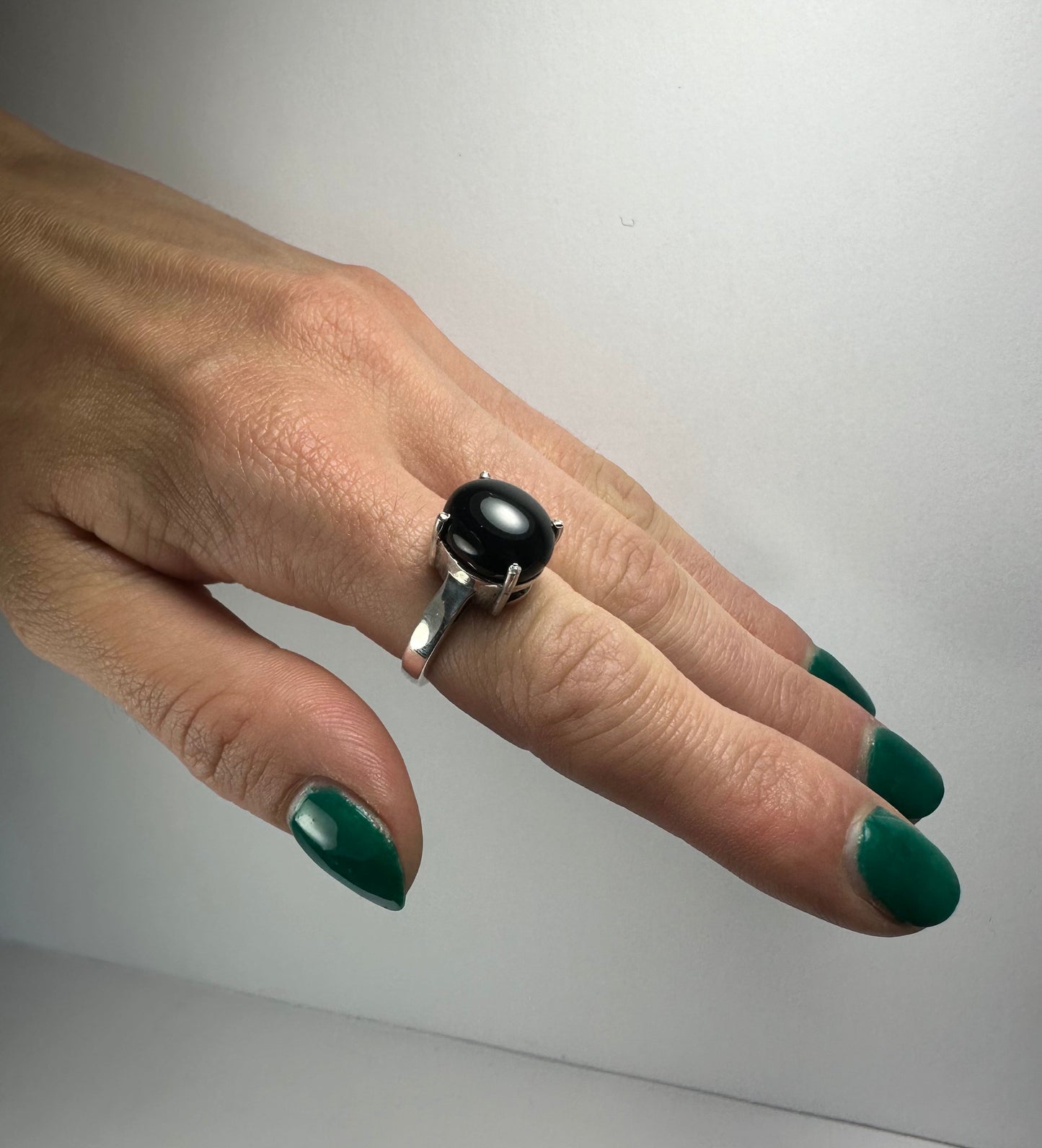 Black Onyx Ring - Size 6