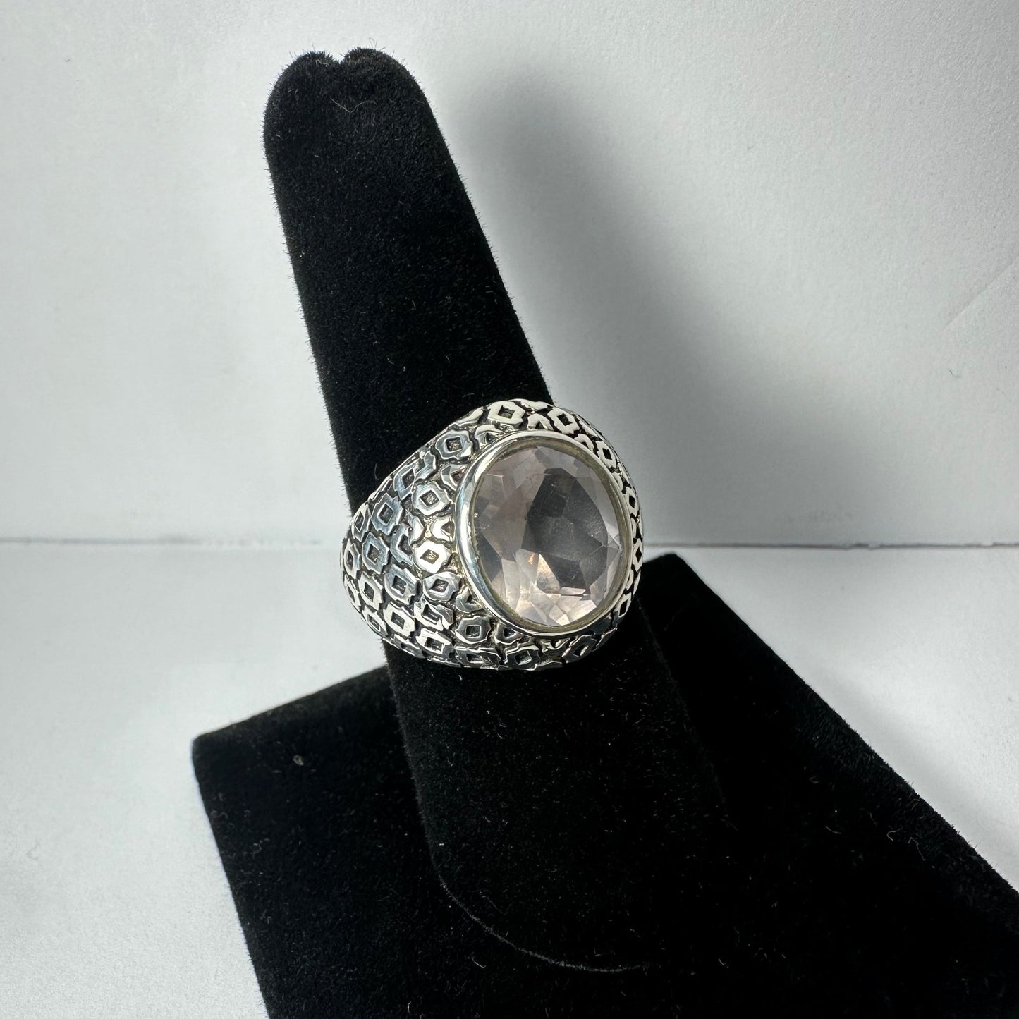 Rose Quartz Ring - Size 7